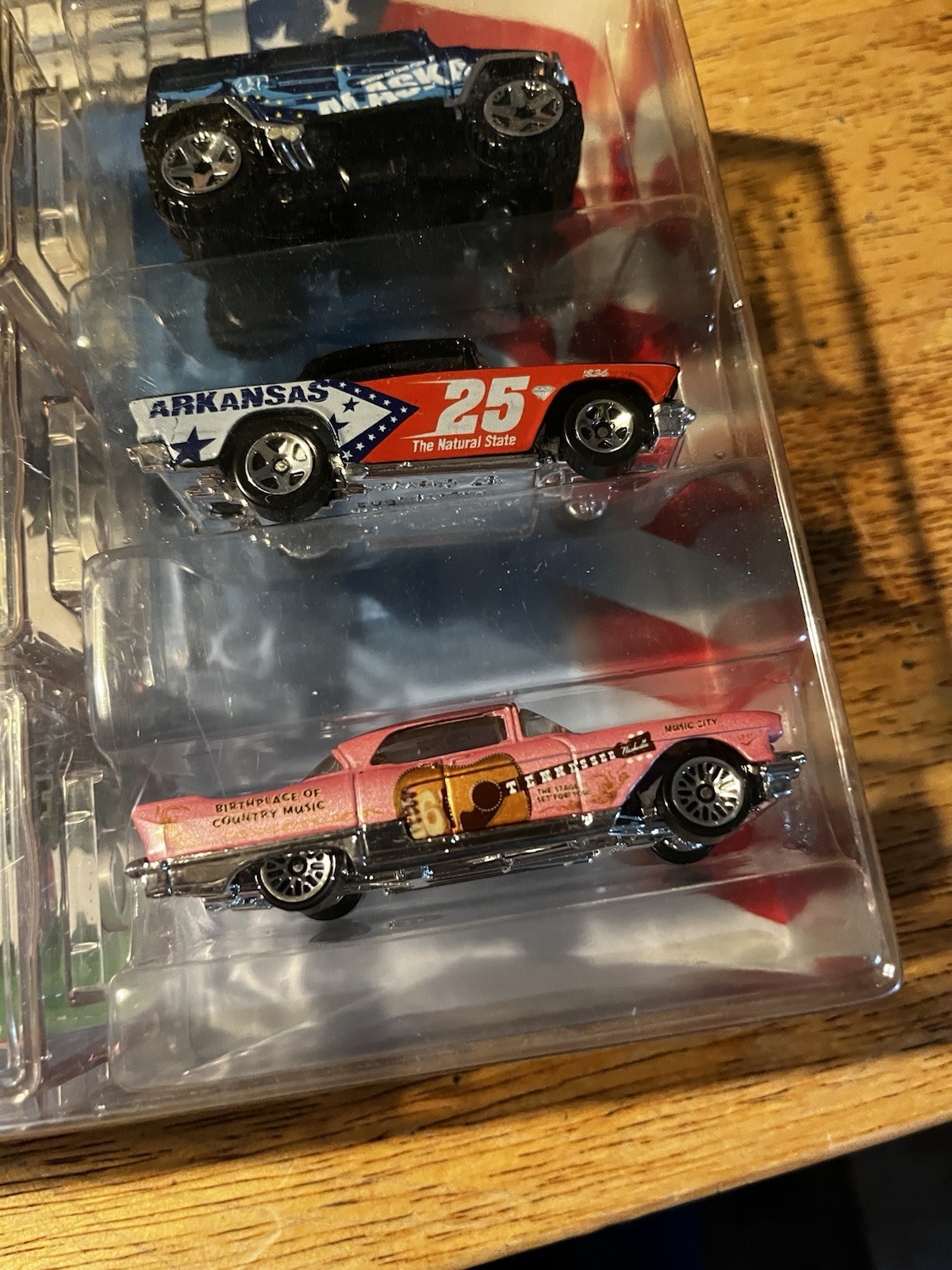2008 HOT WHEELS 3-PACK CONNECT Alaska, Arkansas, And Tennessee SEALED NEW IN BOX