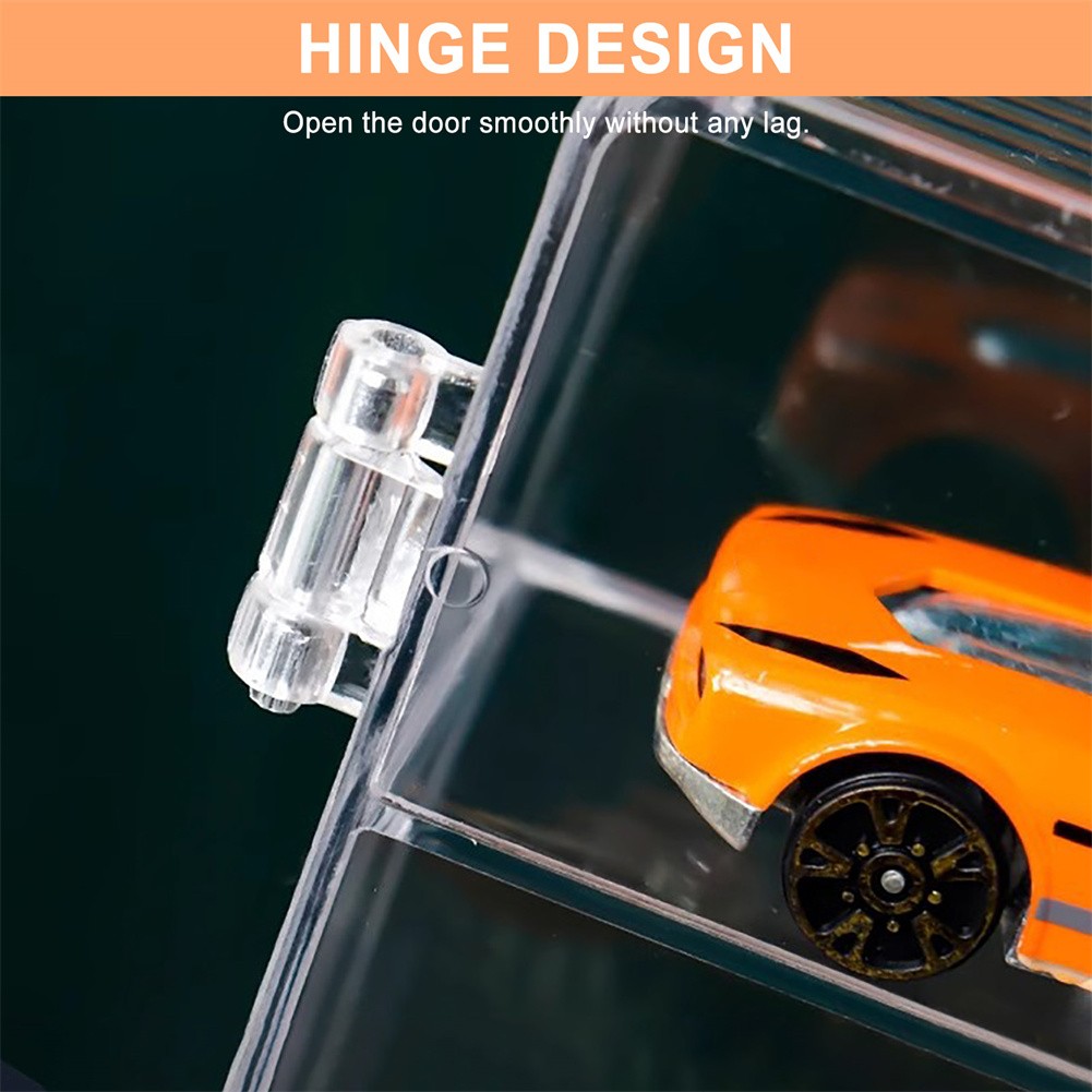 US Clear Acrylic Display Case Storage Box Stackable For 1/64 Scale Diecast Cars
