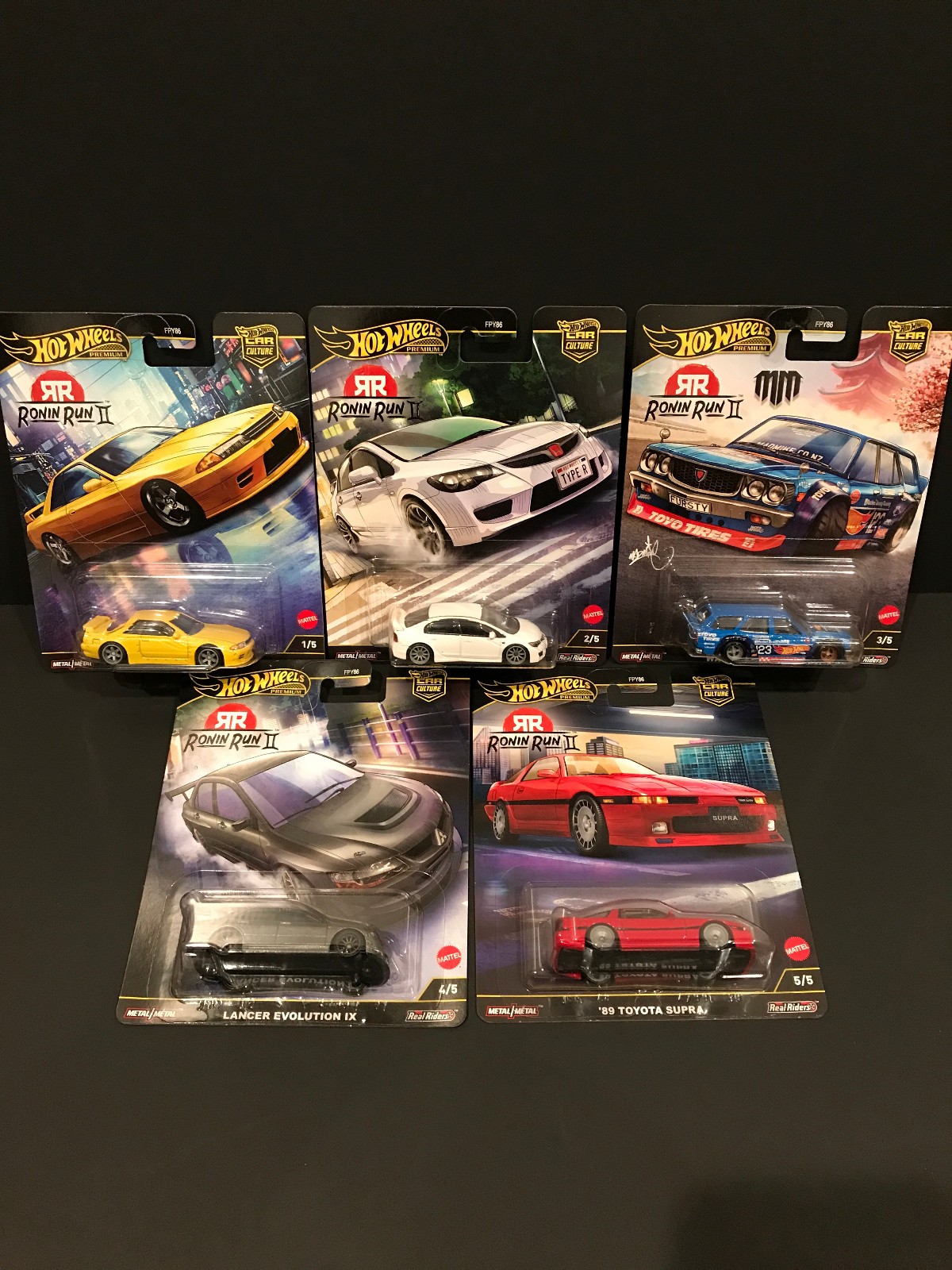 Hot Wheels 2025 Car Culture M Case Ronin Run II Set of 5 Cars FPY86-961M In Hand