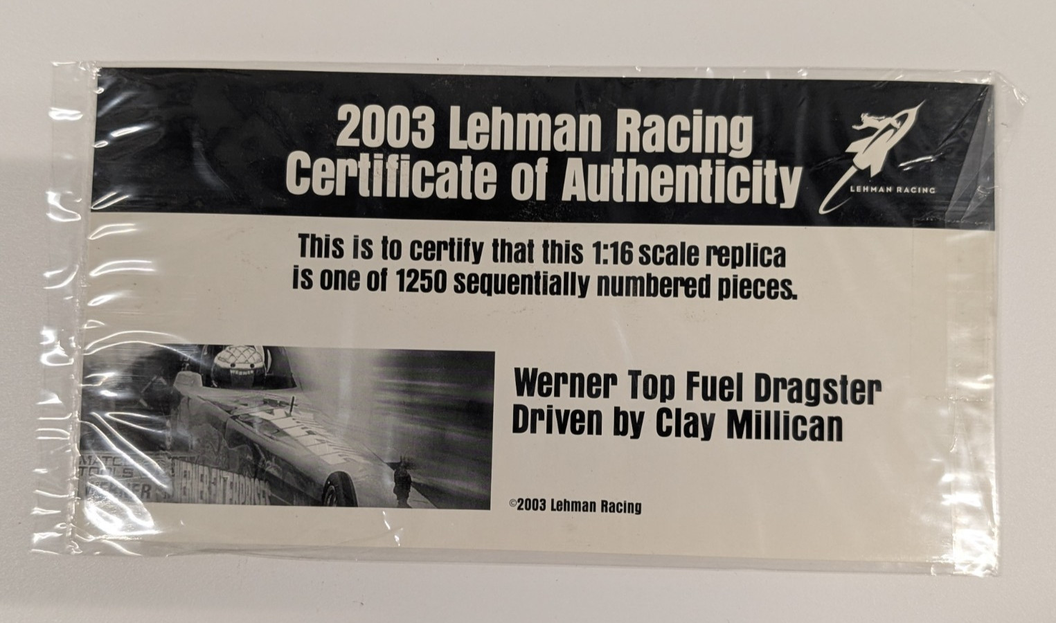 Milestone Werner Enterprises Clay Millican 1/16 Scale Top Fuel Dragster NHRA