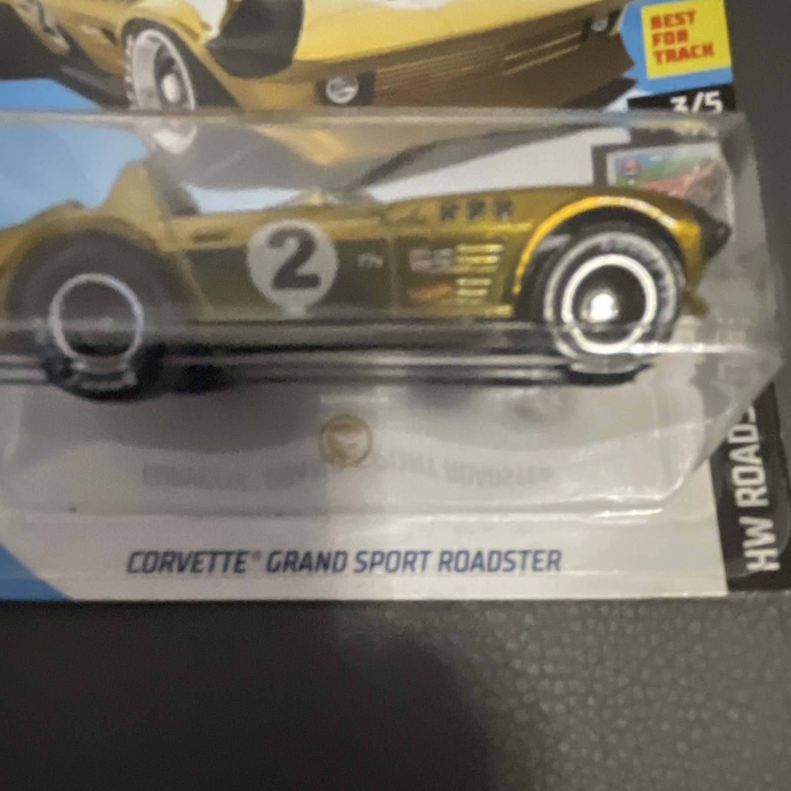 Hot Wheels Corvette Grand Sport Roadster Gold/Black HW Roadsters suoer tresure.