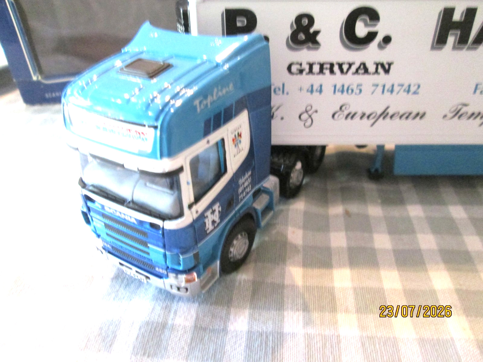 Corgi CC12906 1;50 – Scania Topline Fridge Trailer – P & C Hamilton-Boxed