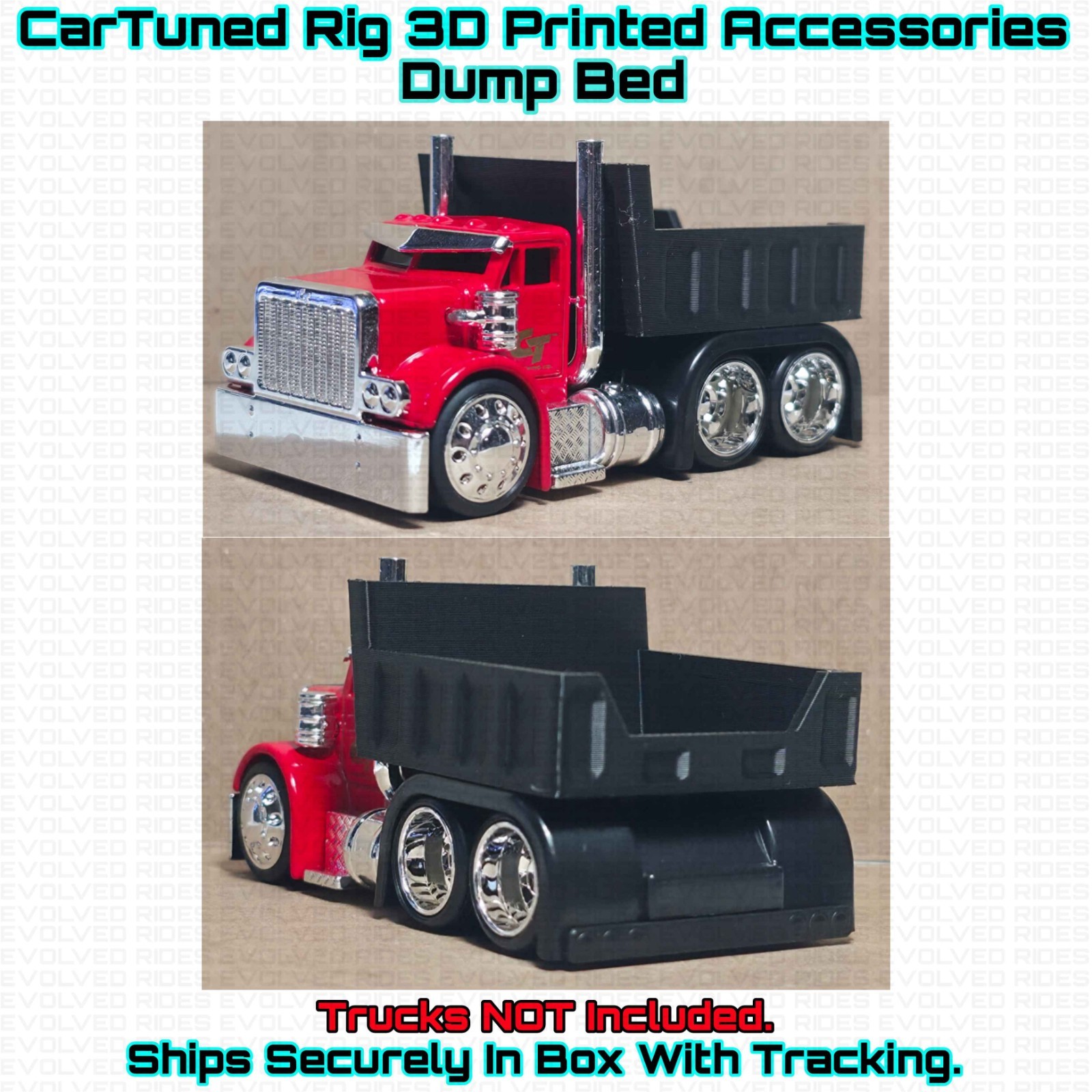 3D Printed Accessories For 1/64 Scale CarTuned Rigs / Rig$ Beds Trailers ETC