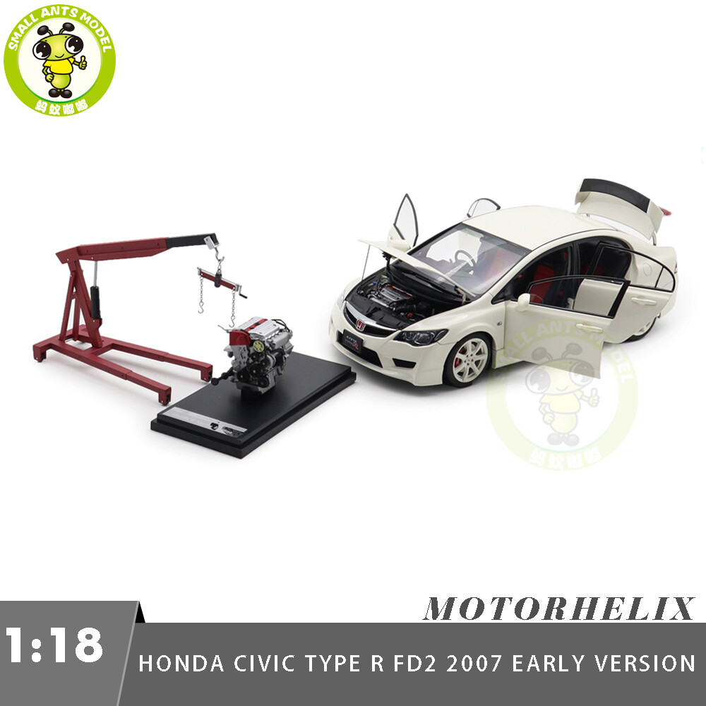 1/18 MOTORHELIX Honda CIVIC Type R FD2 2007 Early Version Diecast Model Car
