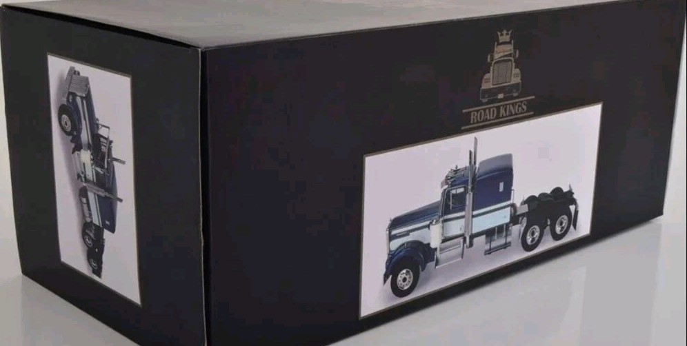 ROAD KINGS KENWORTH W900 TRACTOR &Trailer Blue /white BRAND NEW IN UNOPENED BOX