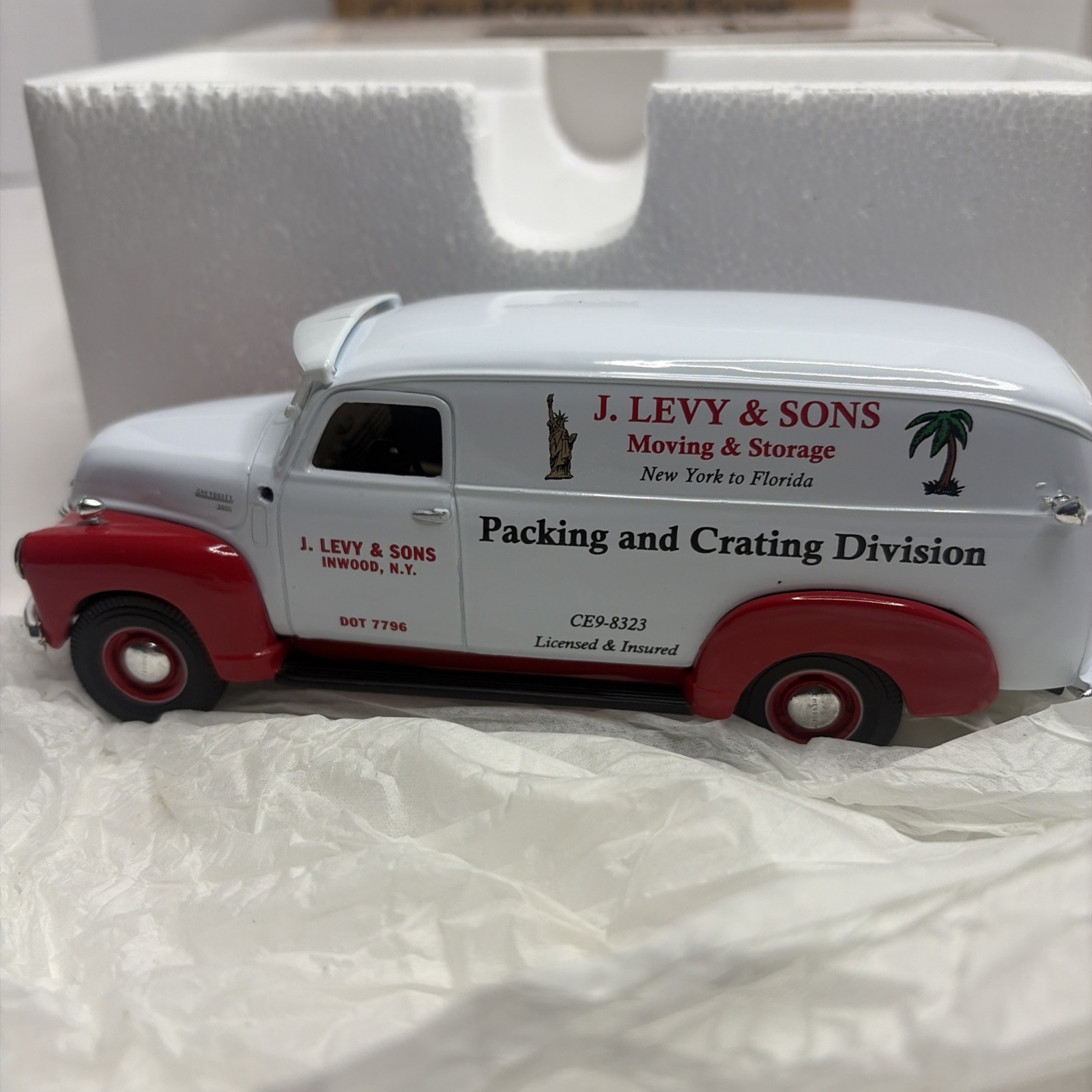First Gear 1:34 Diecast 1949 Chevrolet Panel Truck #18-1409 J. Levy & Sons. NIB