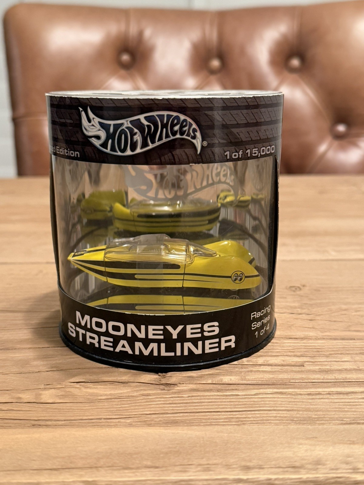 Hot Wheels Mooneyes Streamliner Oil Can Racing Series 1 of 4 Yellow 1:64
