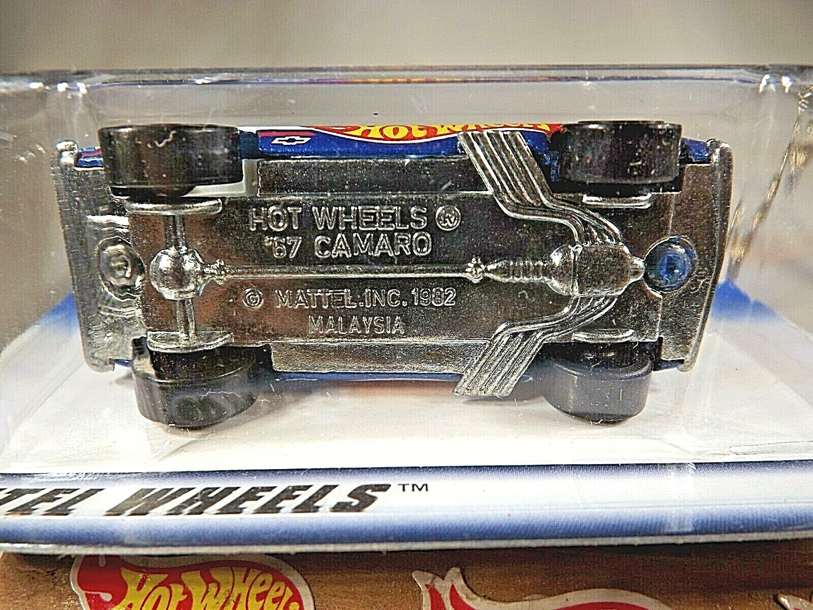 1998 Hot Wheels #725 Race Team Series IV 1/4 ’67 CAMARO Blue w/5Sp Malaysia Base