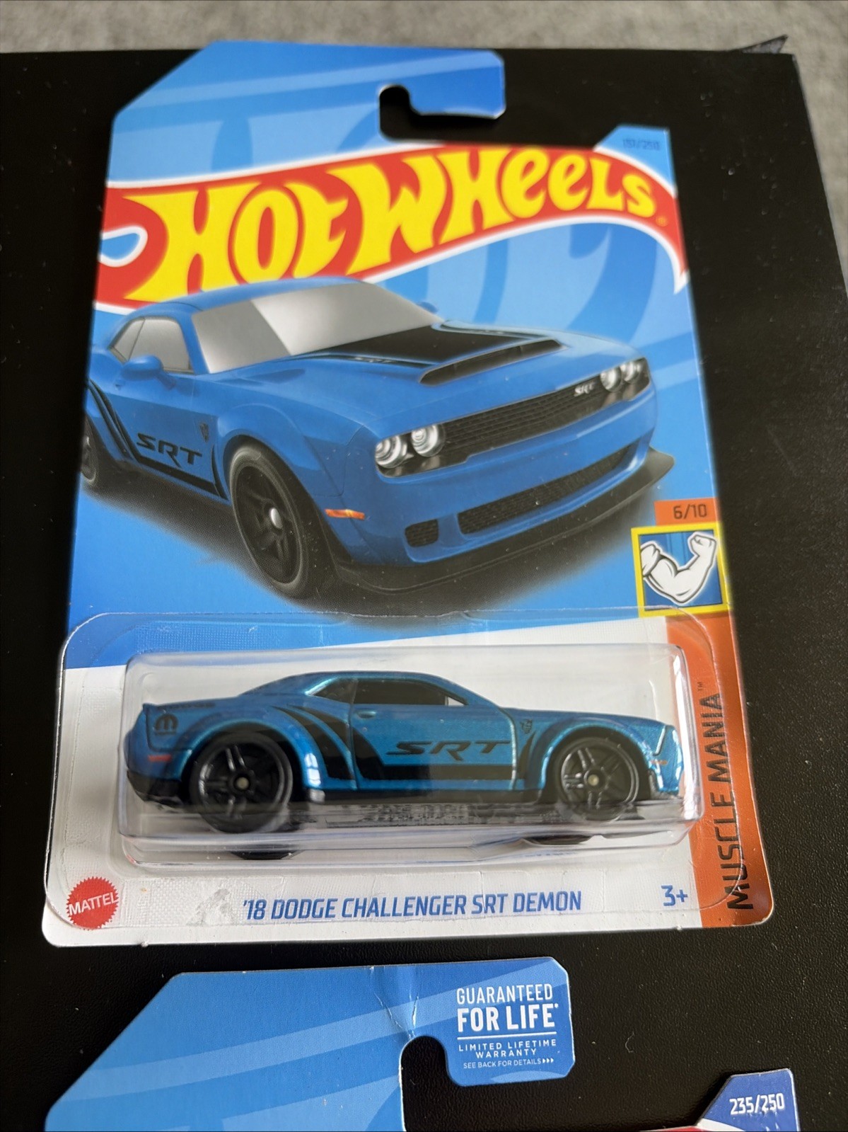 Hot Wheels Dodge Challenger SRT Blue Black 1:64 Muscle Mania Diecast Car Lot 6