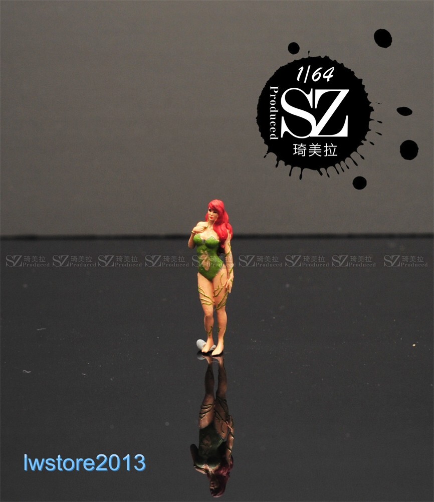 1/87 Poison Ivy Girl Scene Props Miniatures Figures Model For Cars Vehicles Toys