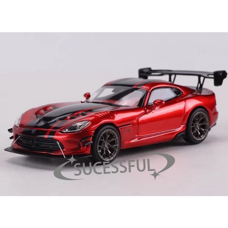 DCM 1:64 Dodge Viper ACR Red/Black Diecast Car Model New In Box Gift