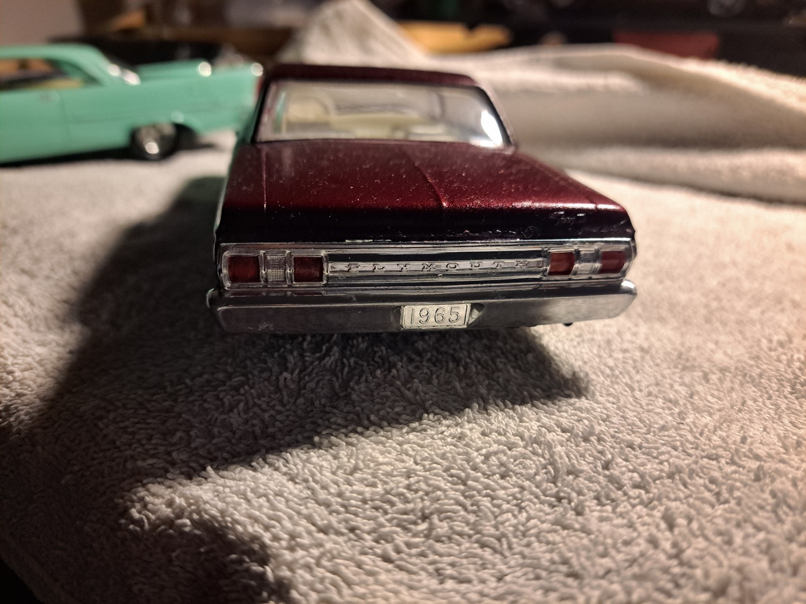 Ertl 1965 Model Car Vehicle – Burgundy/Black Colors Used