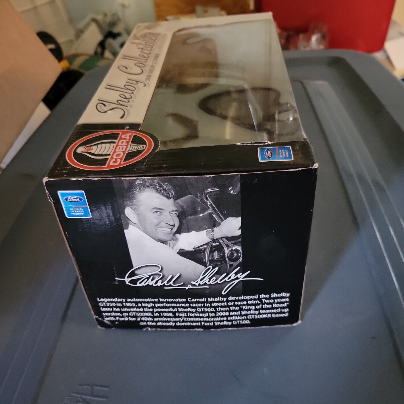 Shelby Collectibles 1:18 2008 Ford Shelby GT500KR Black Diecast Unopened Box