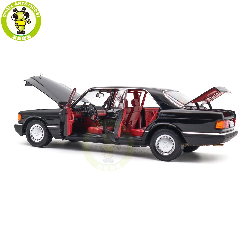 1/18 Mercedes Benz 560 SEL 1991 W126 Norev 183788 Black Diecast Model Car