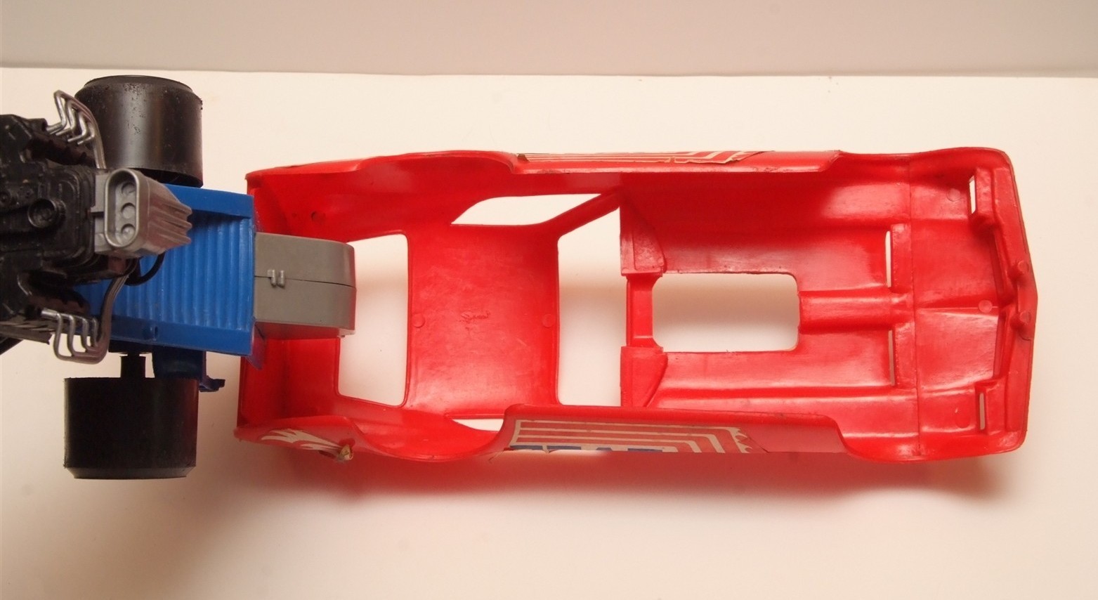 Vintage 1976 Ideal Toys Evel Knievel Red Firebird Funny Car Dragster 14″ Long