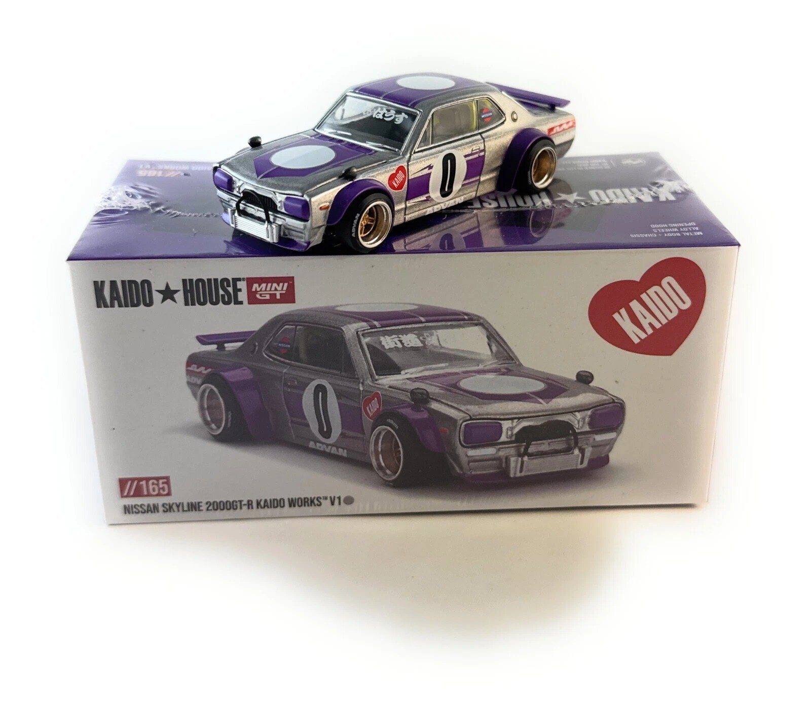 Kaido House Nissan 2000GT-R (KPGC10) Kaido Works V1 #0 1/64 Model KHMG165-3G