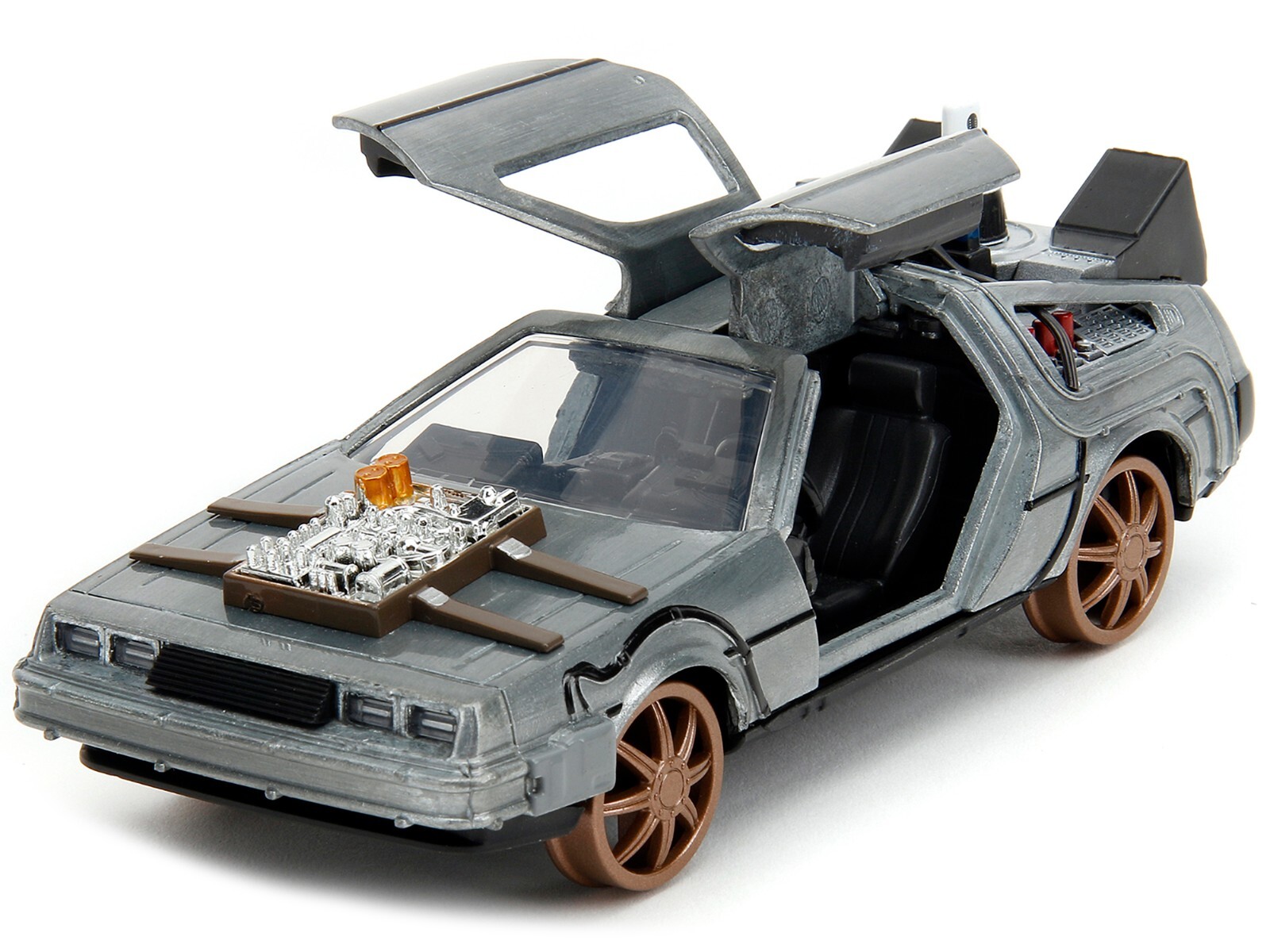 DELOREAN DMC TIME MACHINE TRAIN VER. “BACK TO THE FUTURE 3” 1/32 BY JADA 34786
