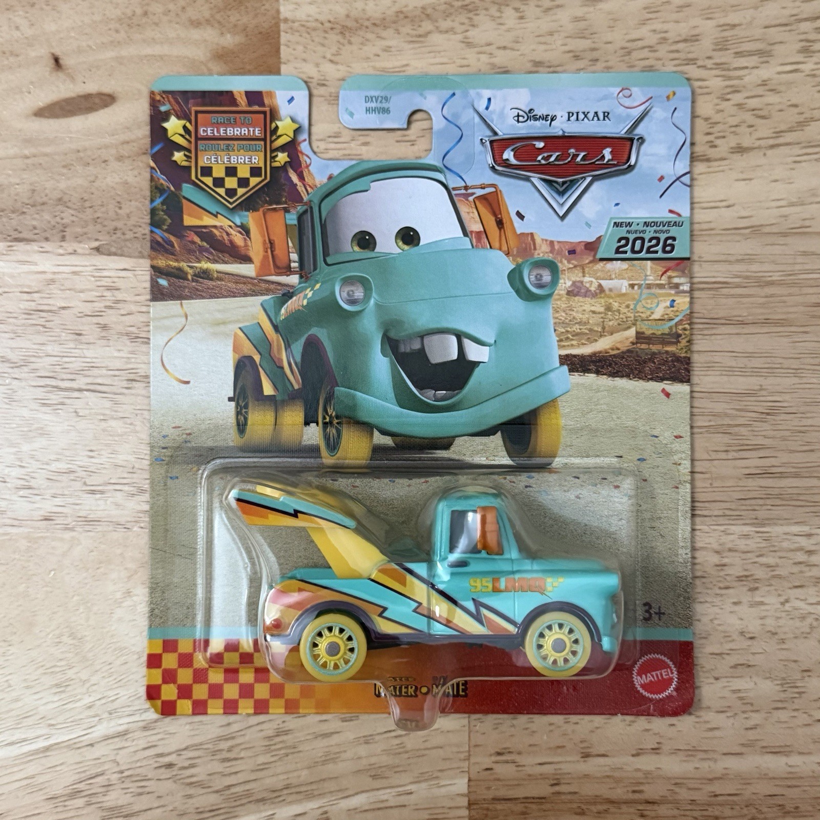 Disney Pixar Cars Fillmore and Mater Race to Celebrate Diecast SHIP FAST 2 pcs
