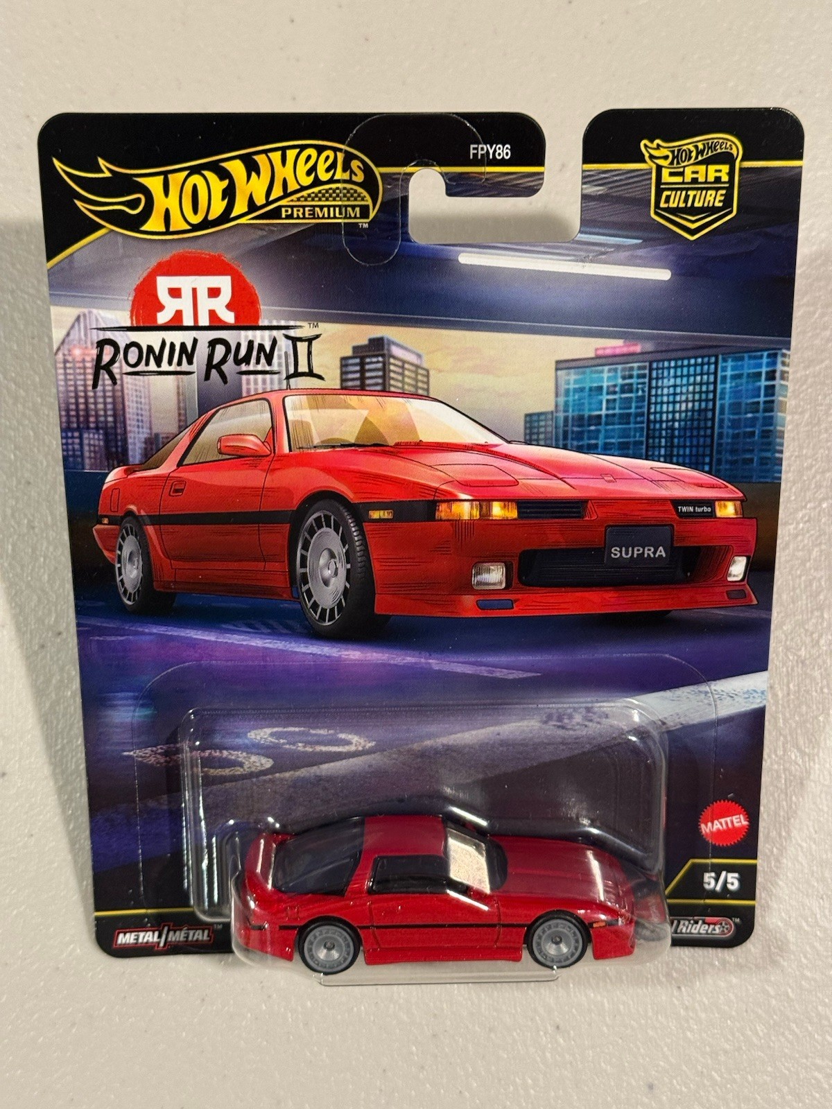 Hot Wheels Premium Ronin Run 2 Mad Mike Mazda RX-3 Wagon & 89 Toyota Supra Combo