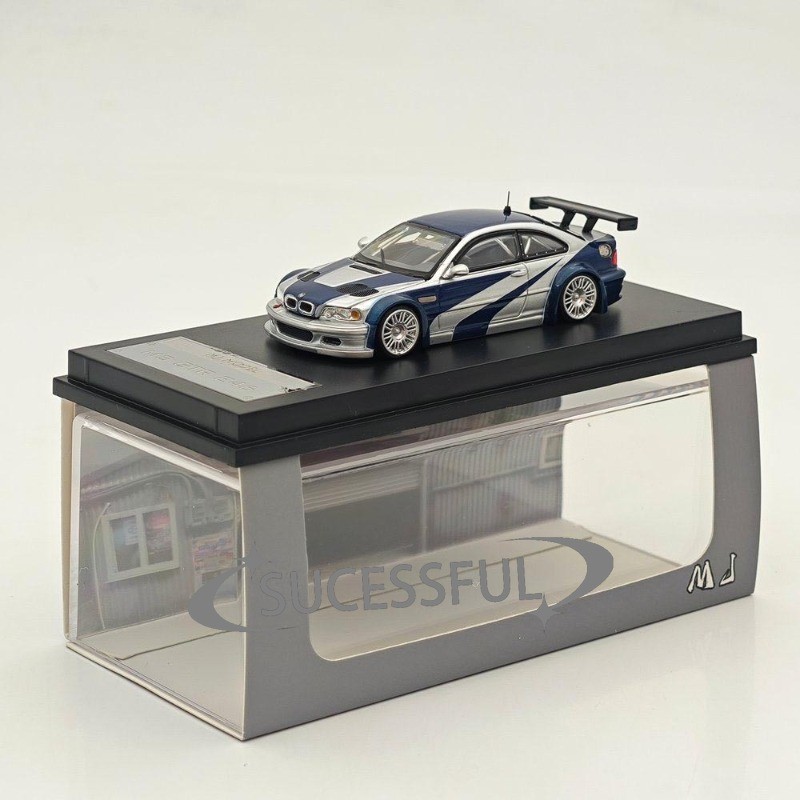 1:64 MJ GTR E46 Need For Speed Metal Diecast Model Car, Mini Gift