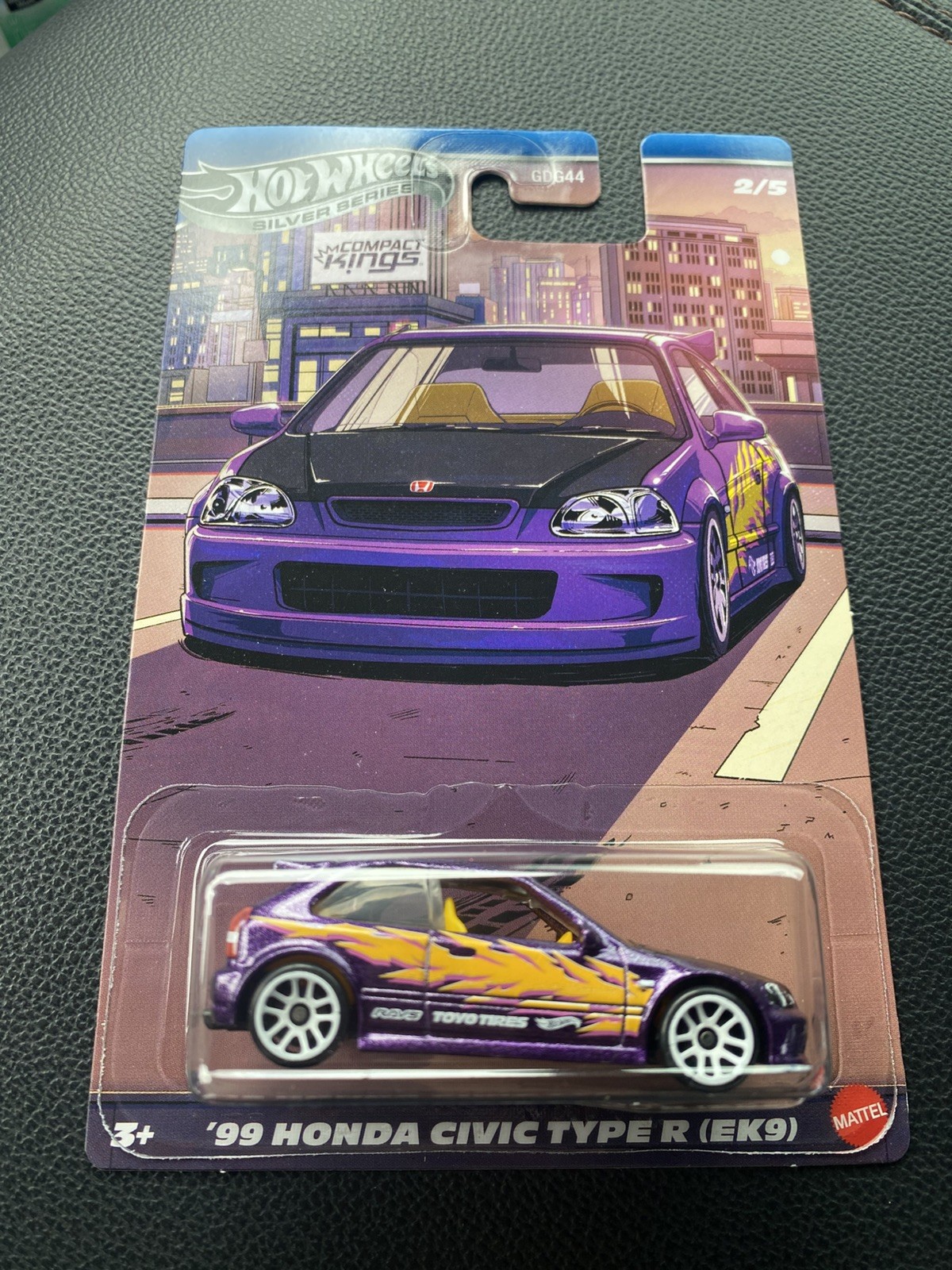 HOT WHEELS Compact Kings Silver Series ‘99 Honda Civic Type R (EK9) Purple 2025