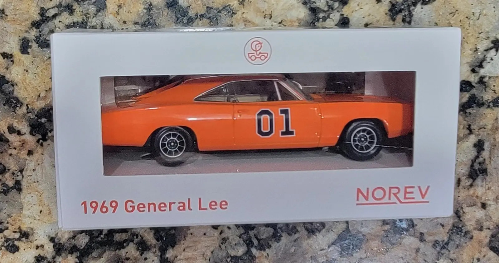 1969 Dodge Charger General Lee Bo and Luke Duke’s car in 1:43 scale by Norev