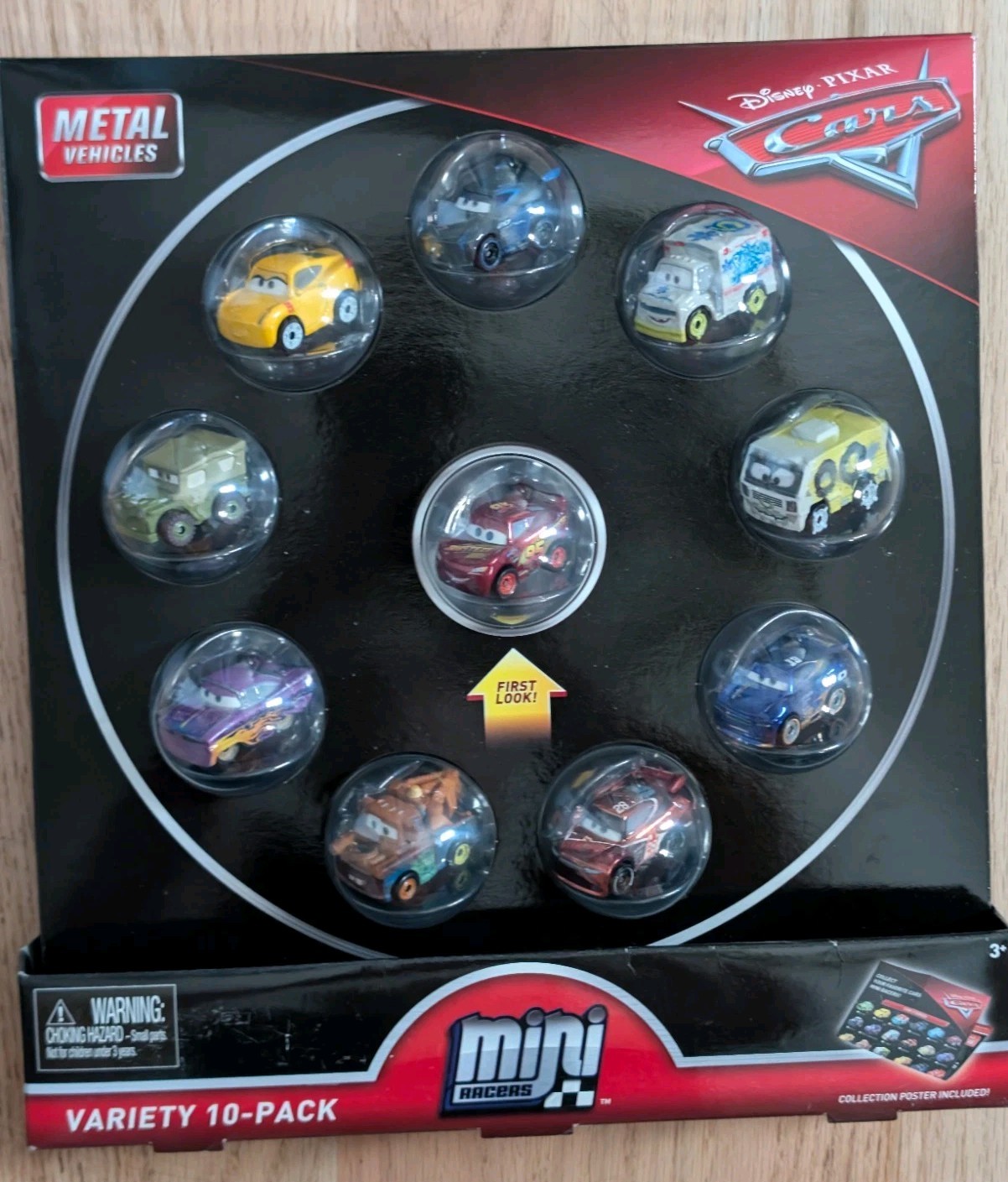 Disney Pixar Cars Mini Racers VARIETY 10-PACK*NEW*Diecast Metal McQueen Mater