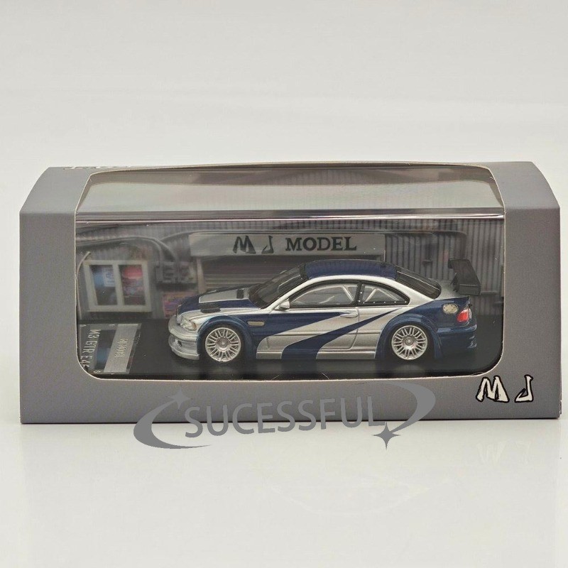 1:64 MJ GTR E46 Need For Speed Metal Diecast Model Car, Mini Gift