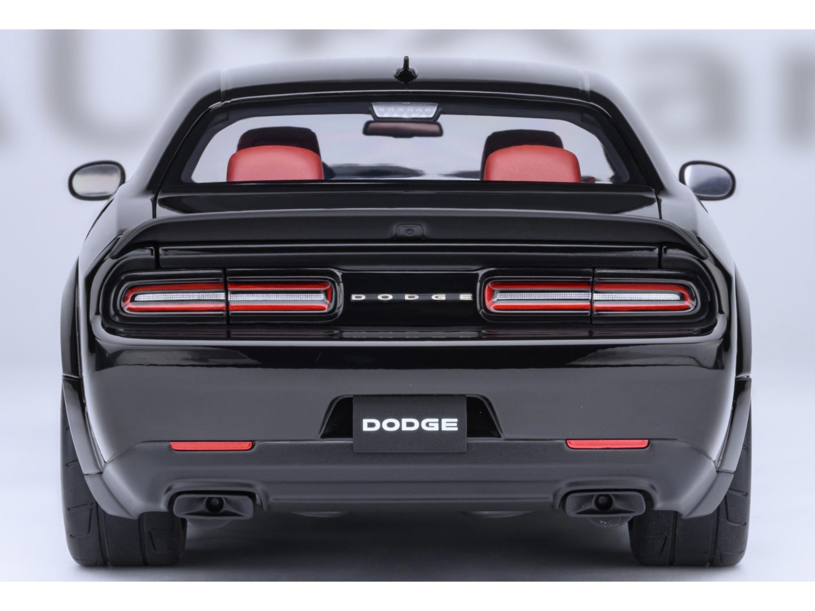 2023 DODGE CHALLENGER SRT SUPER STOCK PITCH BLACK 1/18 MODEL BY AUTOART 71765