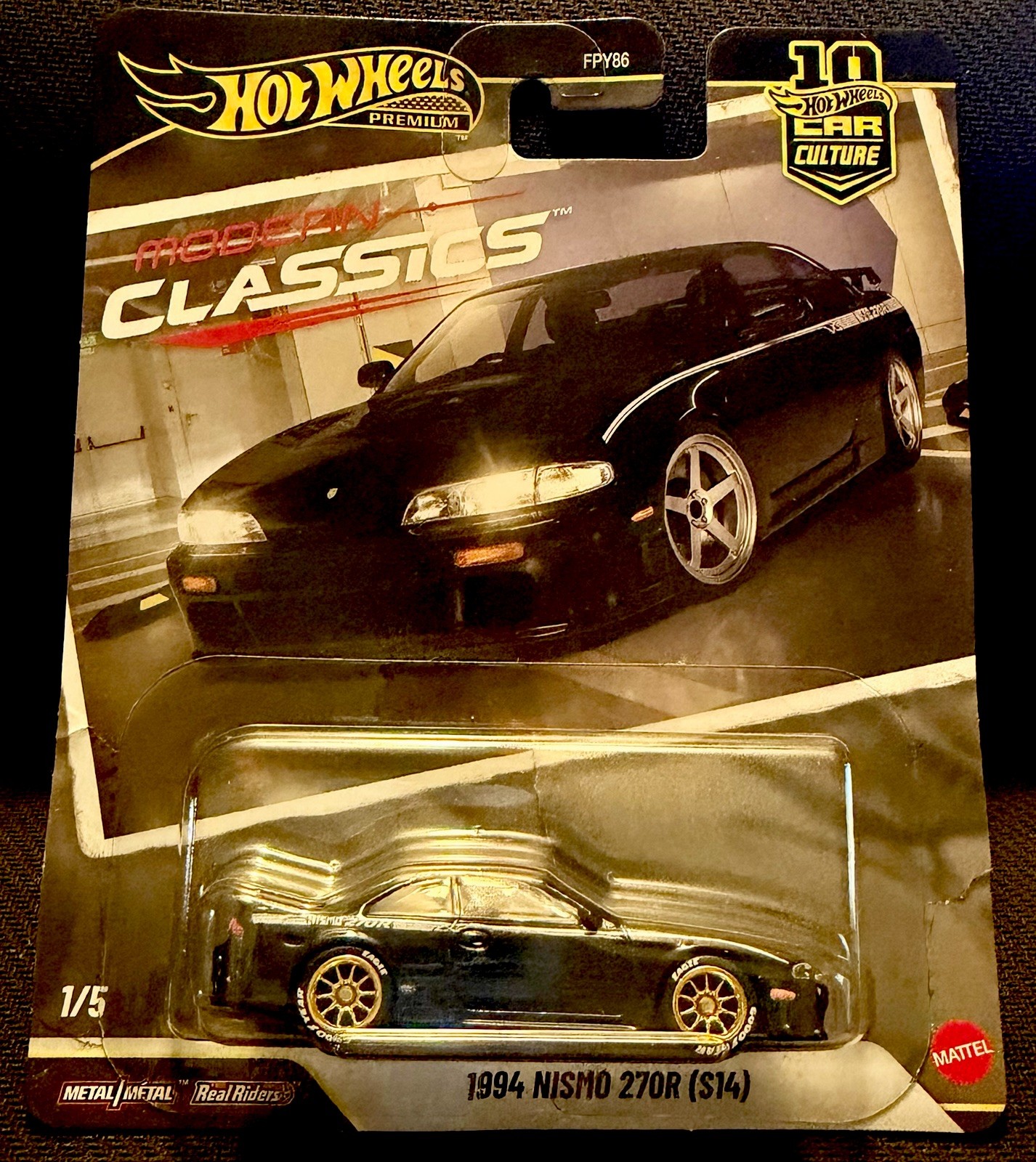 Hot Wheels Modern Classics ‘94 NISMO 270R (S14) CUSTOM Wheel & Tire Real Riders
