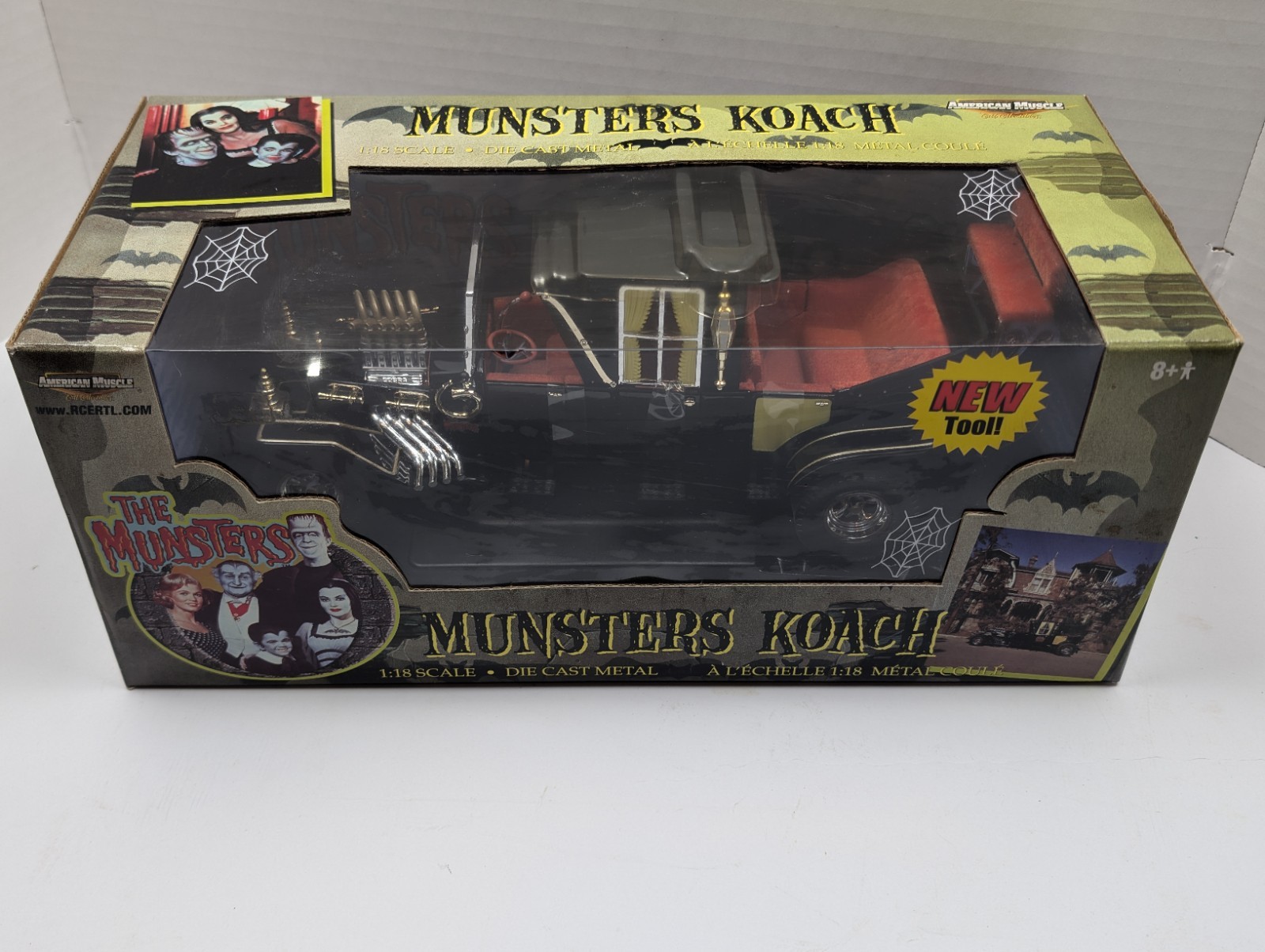 2002 ERTL American Muscle The Munsters Koach 1:18 Diecast George Barris NIB