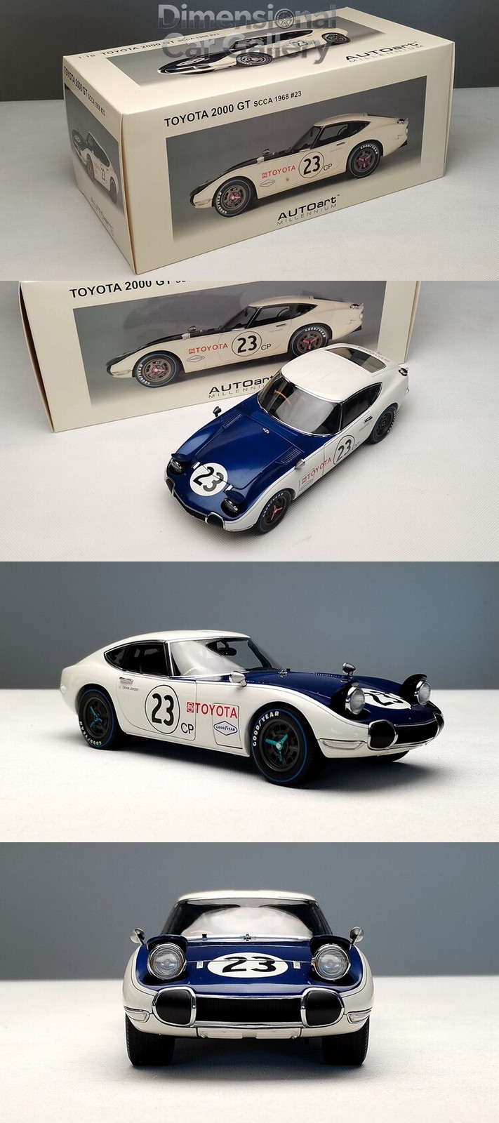 1/18 AUTOart Toyota 2000GT Simulation Alloy Car Model Collection Gift Metal