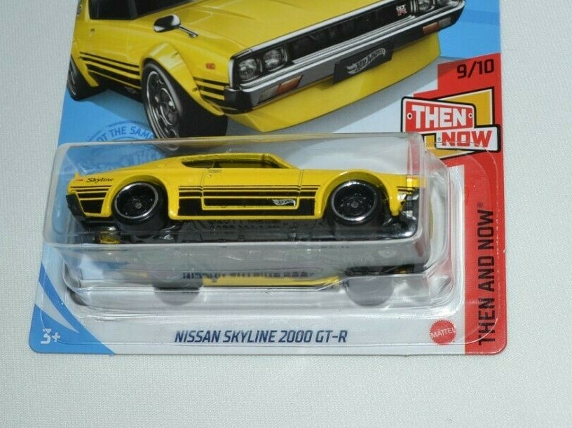 HOT WHEELS 2021 THEN AND NOW 9/10 – NISSAN SKYLINE 2000 GT-R YELLOW