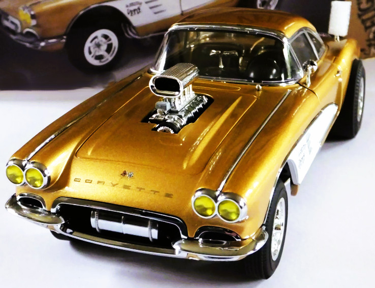 Corvette Chevrolet55Chevy57Dragster1:18Race12Car1963Custom1966Metal Body1957 24