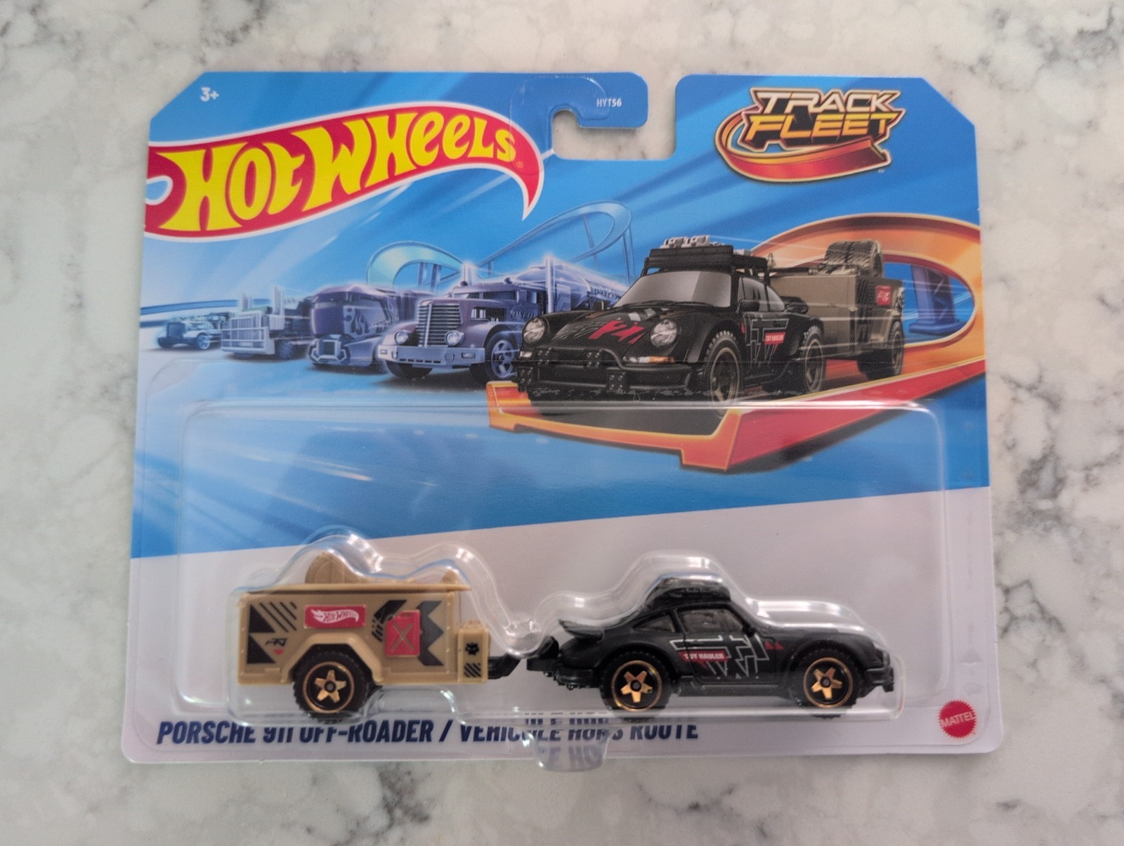 2025 Hot Wheels Track Fleet Porsche 911 off-Roader Variants – Black & Tan – Lot