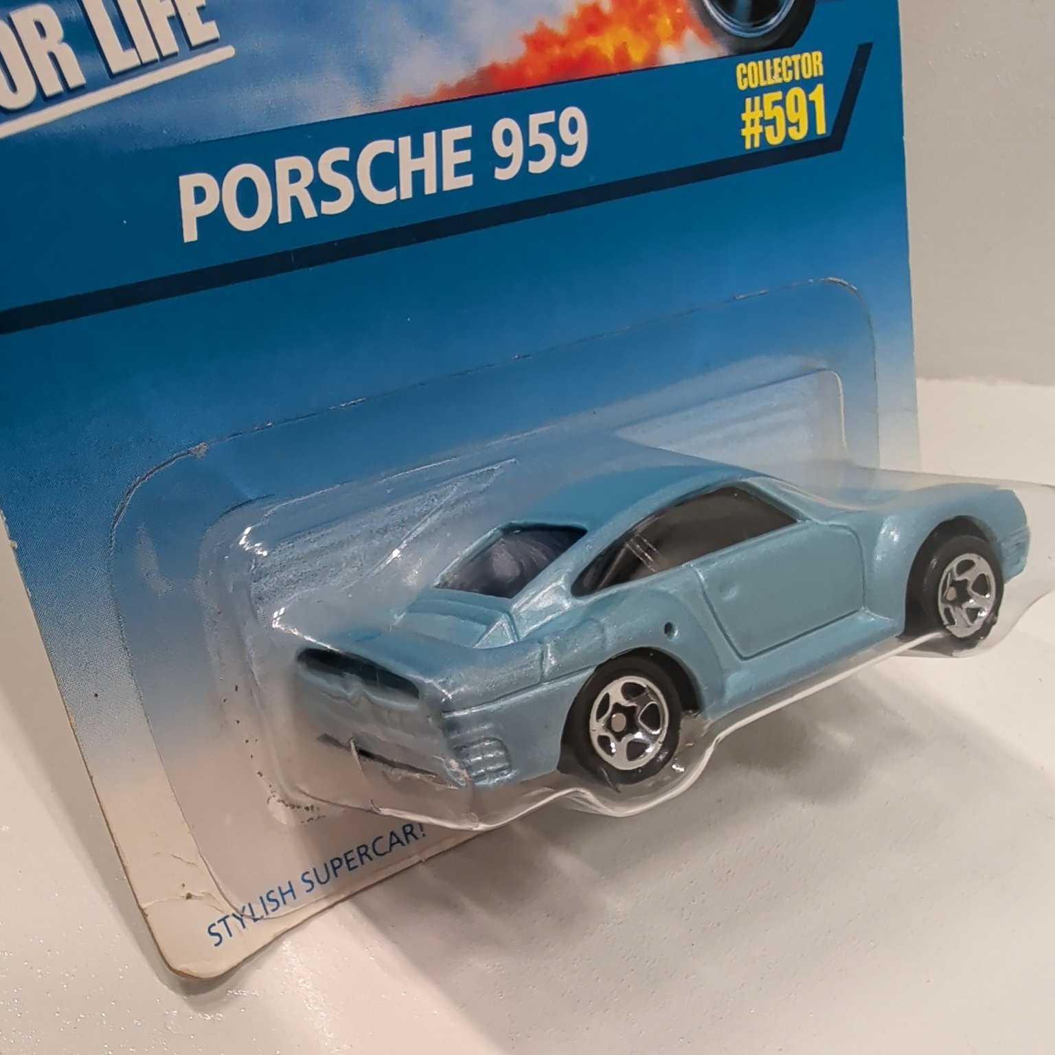 Hot Wheels Porsche 959 Light Blue 1:64 Diecast Collector Supercar #591