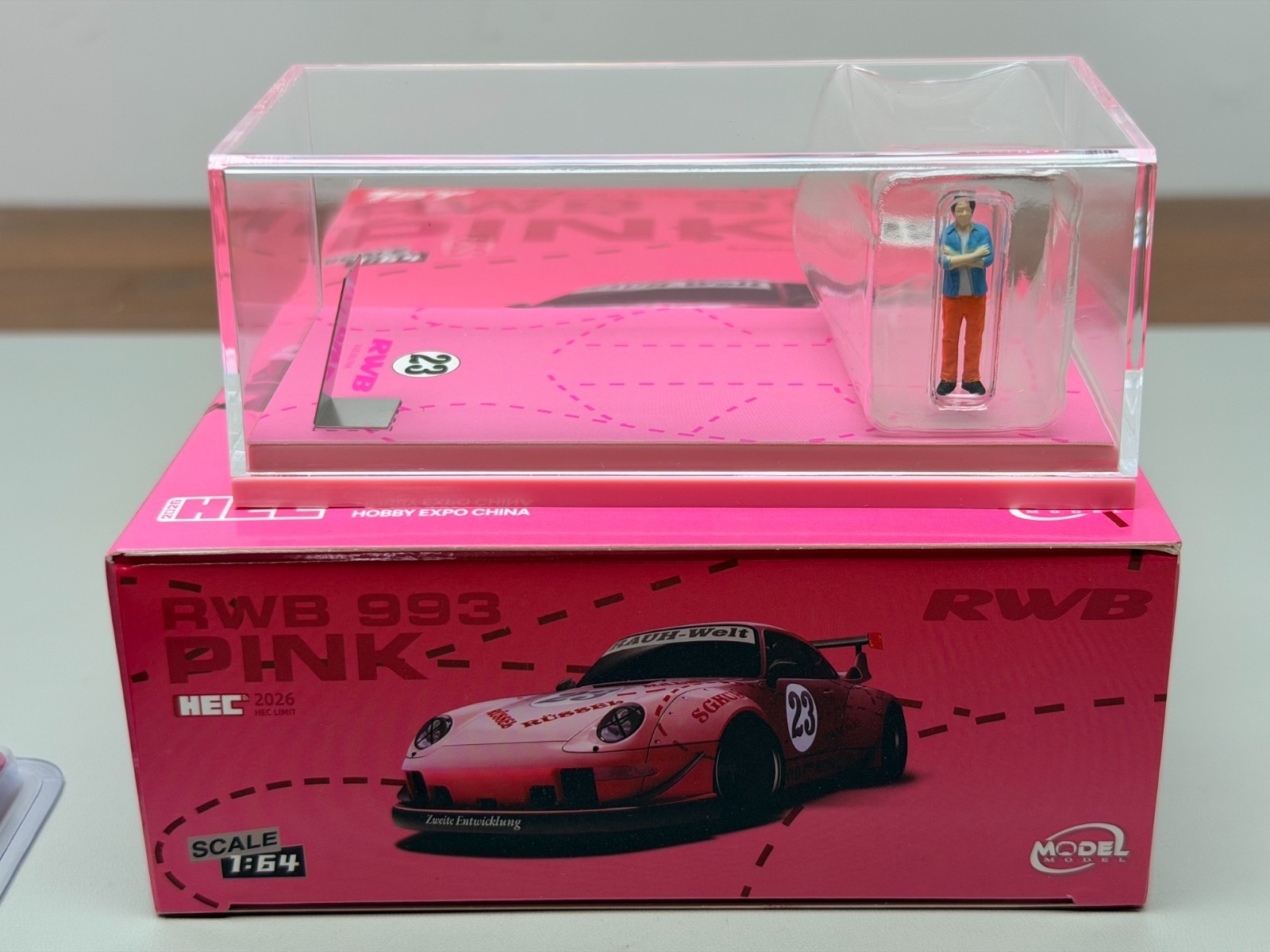 Model Model 1/64 RWB 993 HEC Beijing Expo Electroplating Hidden Version