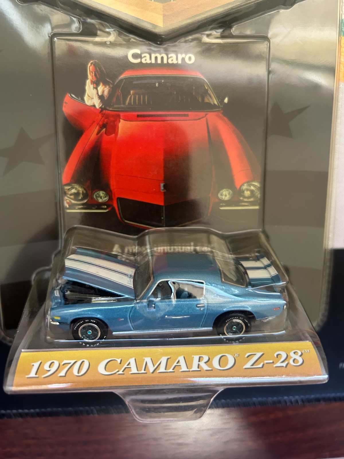 Ertl Collectibles 1/64 scale American Muscle 1970 Camaro Z-28 Blue NIP