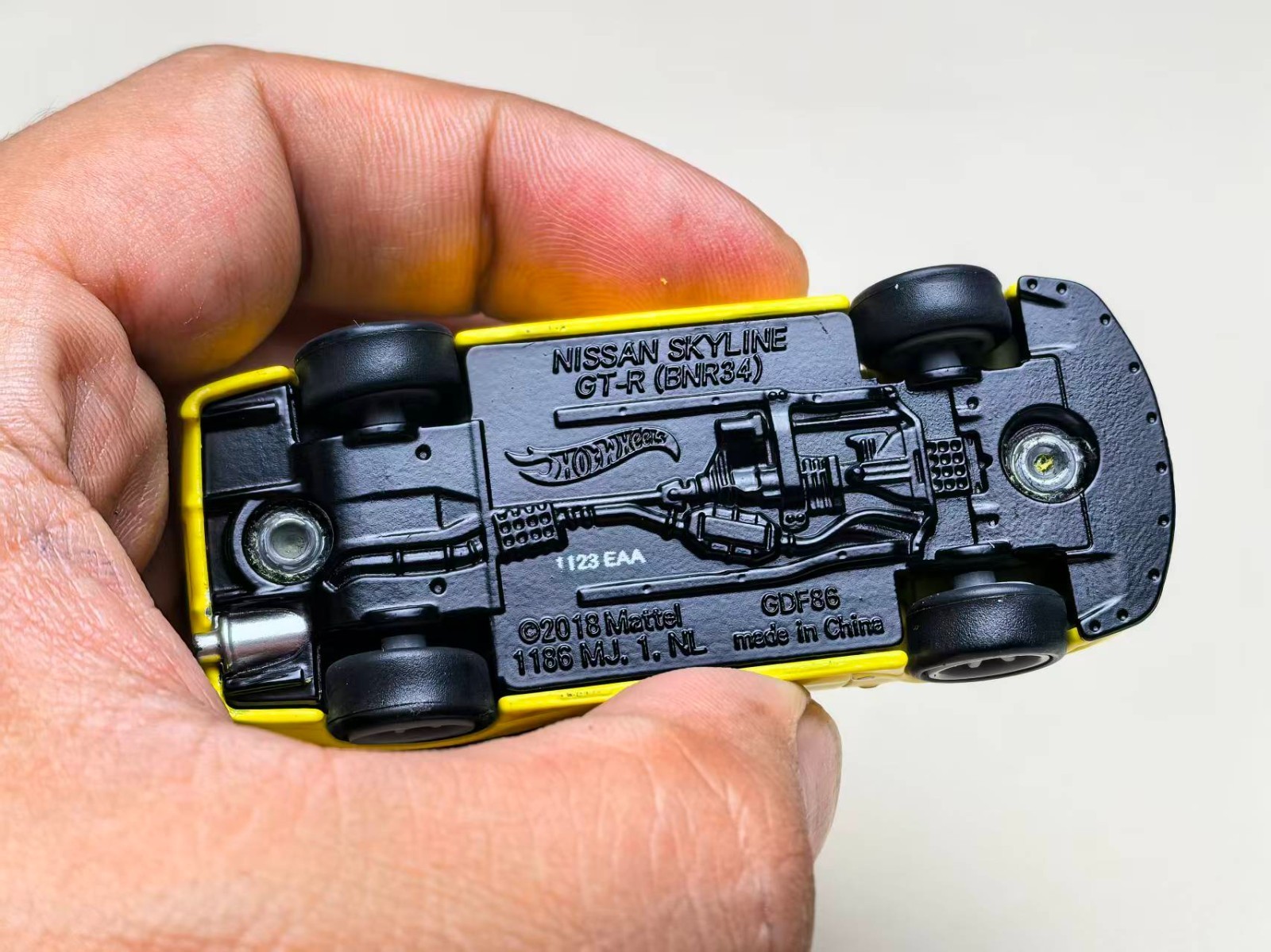 Replica* R34 Convention GTR Hot Wheels Nissan Skyline yellow GT-R RLC Red Line