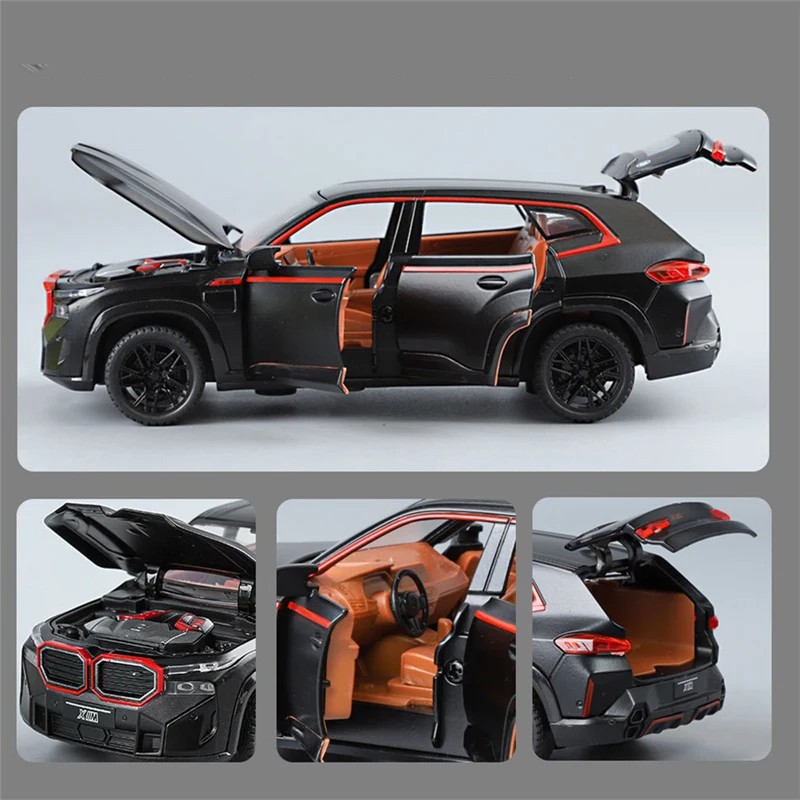 1:32 The XM SUV Alloy Sports Car Model Diecast Metal New Energy Car Vehicles Mod