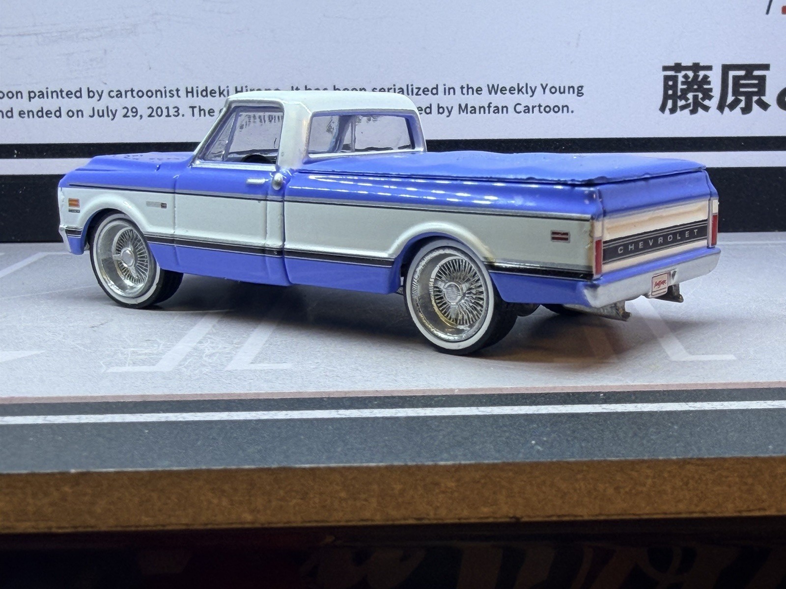 1971 CHEVROLET C-10 SUPER CHEYENNE PICKUP 2024 GREENLIGHT loose on 3D wheels