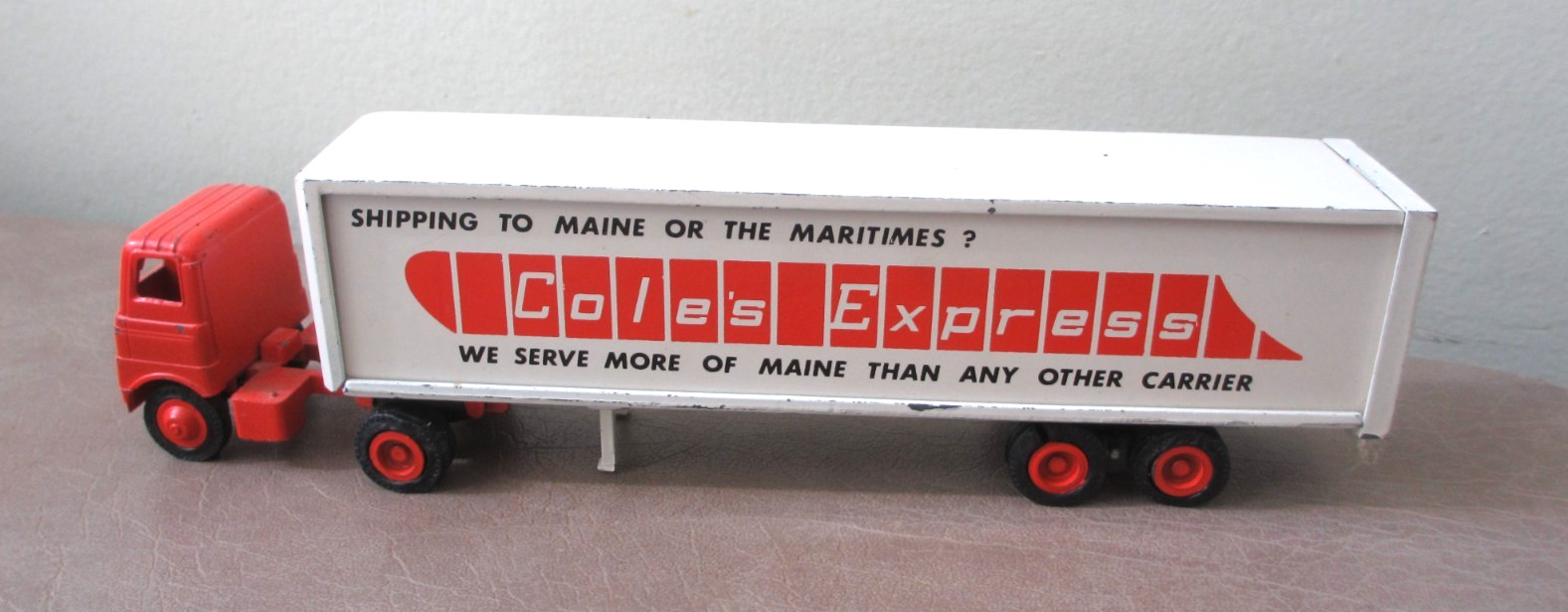 Vintage Cole’s Express Maine Carrier The Winross Company Semi Truck Trailer 8¾”