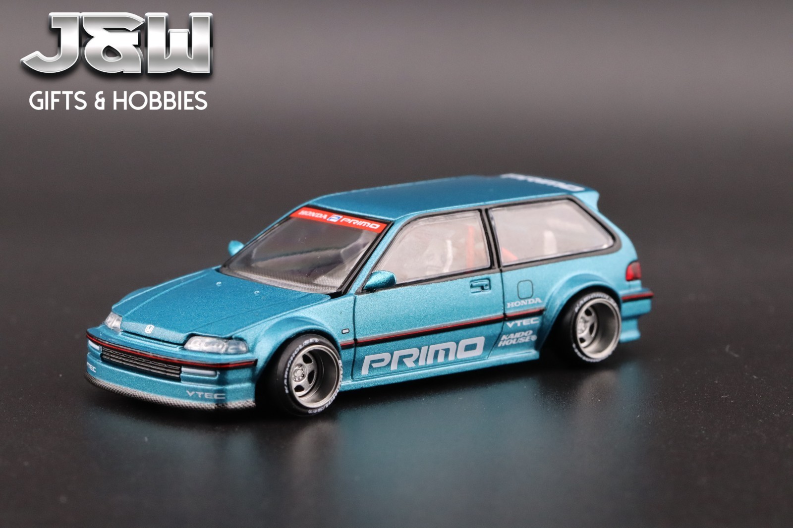 Kaido House x Mini GT Honda Civic EF Kaido Works V1 Tahitian Green #126 1/64