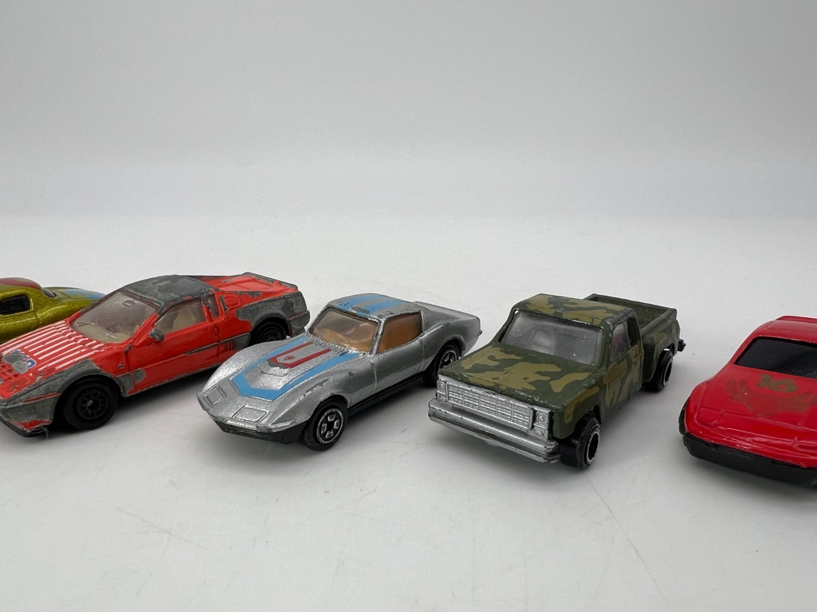 Mixed Lot of (9) Die Cast / Plastic Cars Various Condition and Brands