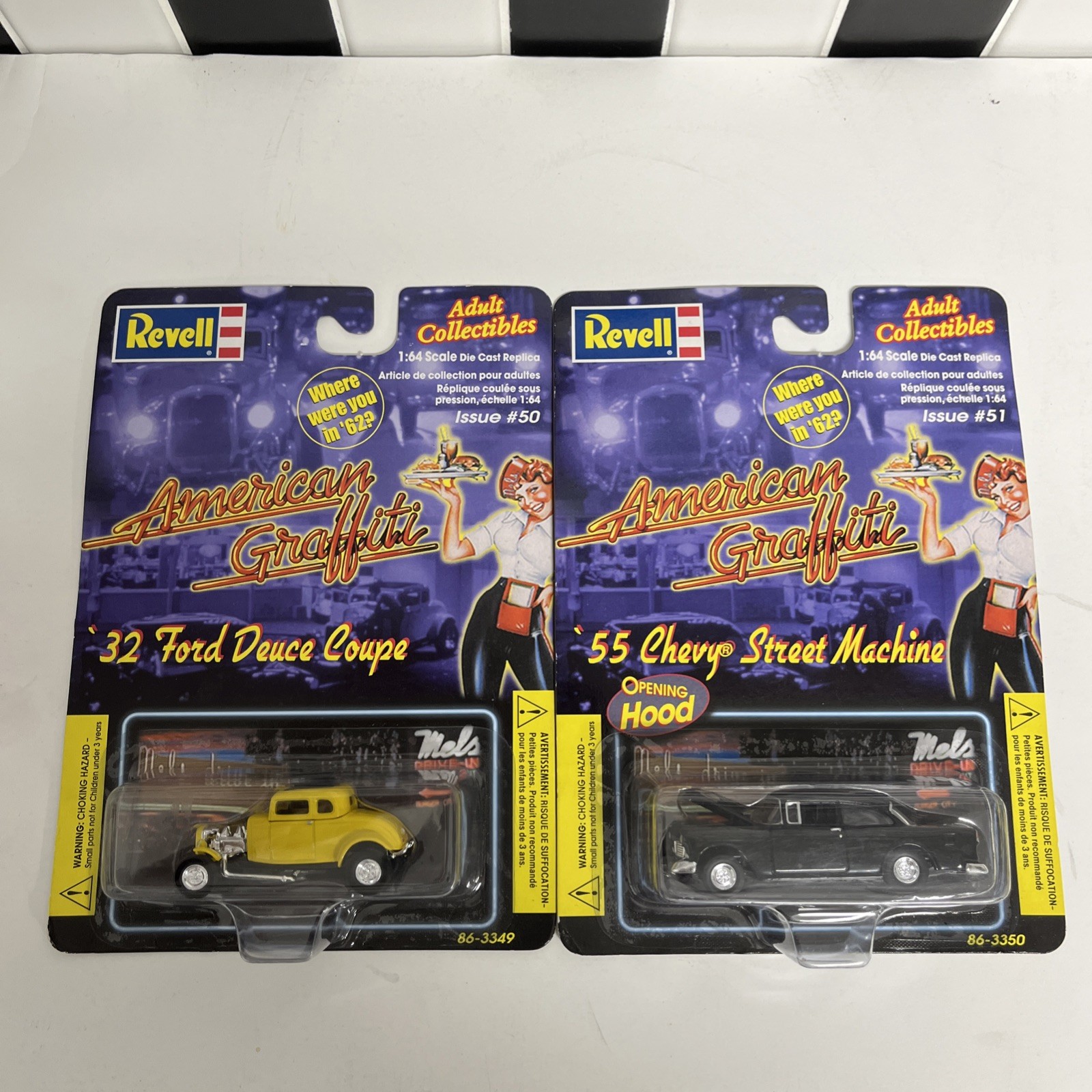 Revell 1:64 American Graffiti 32 Ford Deuce Coupe / 55 Chevy Street Machine