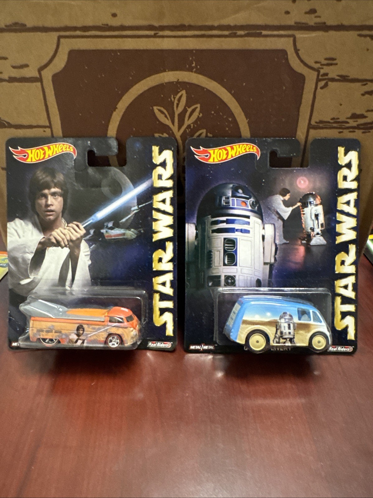 (2) Hotwheels Star Wars Volkswagen Drag Truck/quick D-livery Read Description