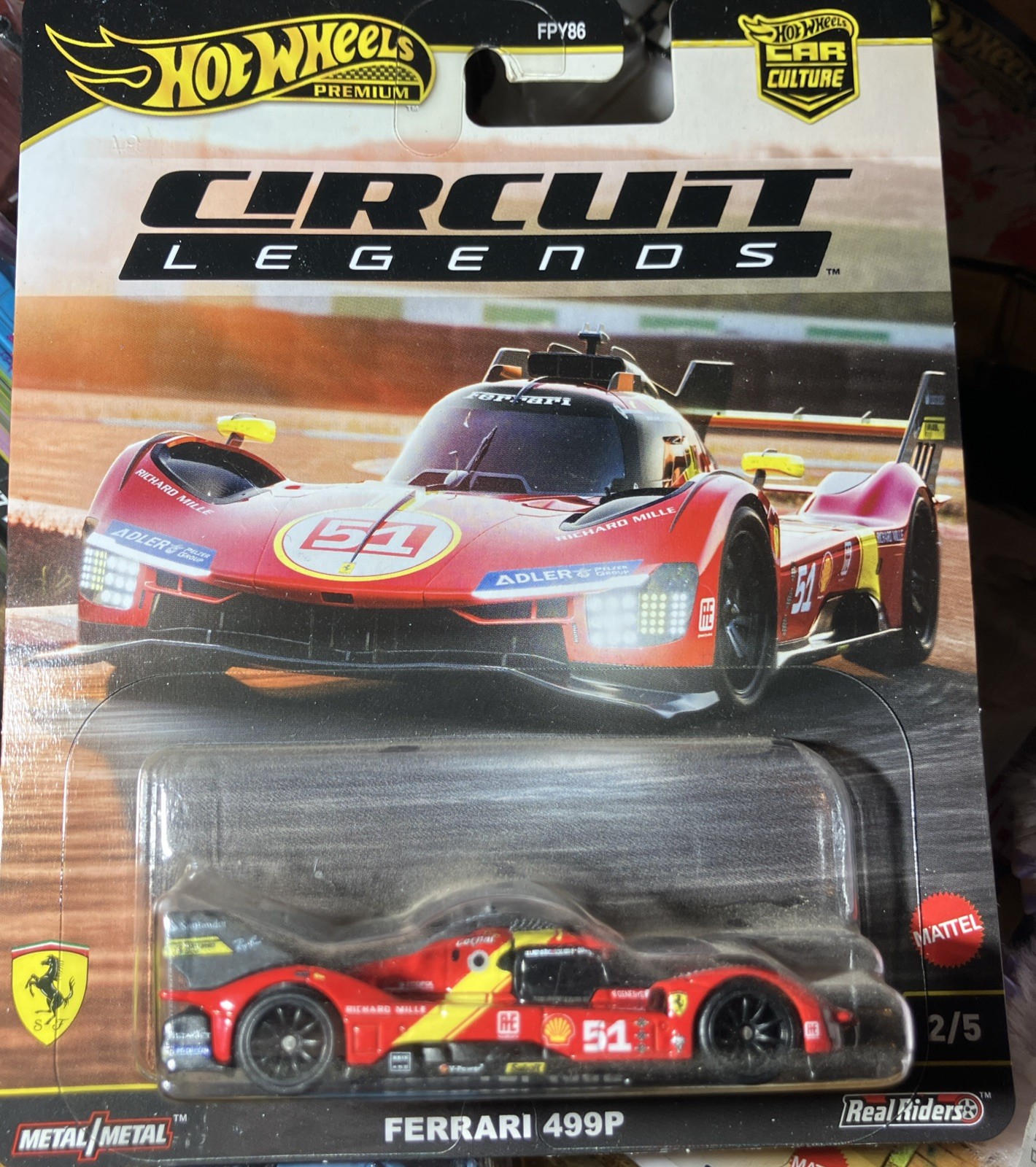 2025 Hot Wheels FERRARI 499P Premium Circuit Legend 🍒Red