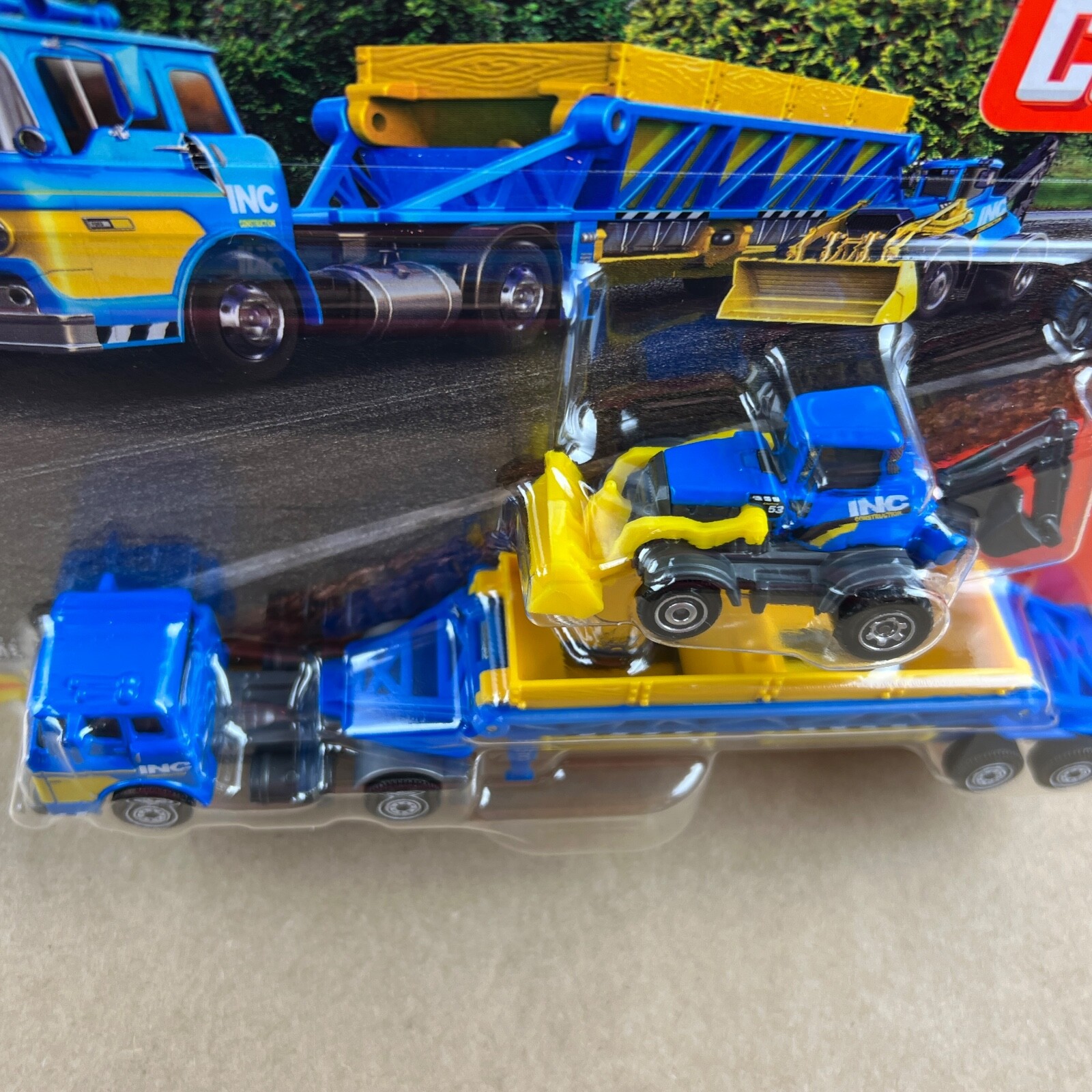 2024 Matchbox Convoys Ford C900 Cabover & Gravel Trailer Backhoe 1:64 Diecast