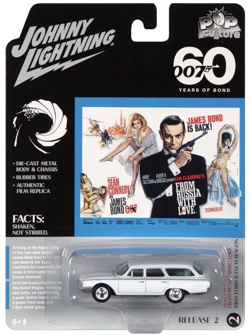 007 James Bond From Russia With Love 1960 Ford Wagon White Johnny Lightning