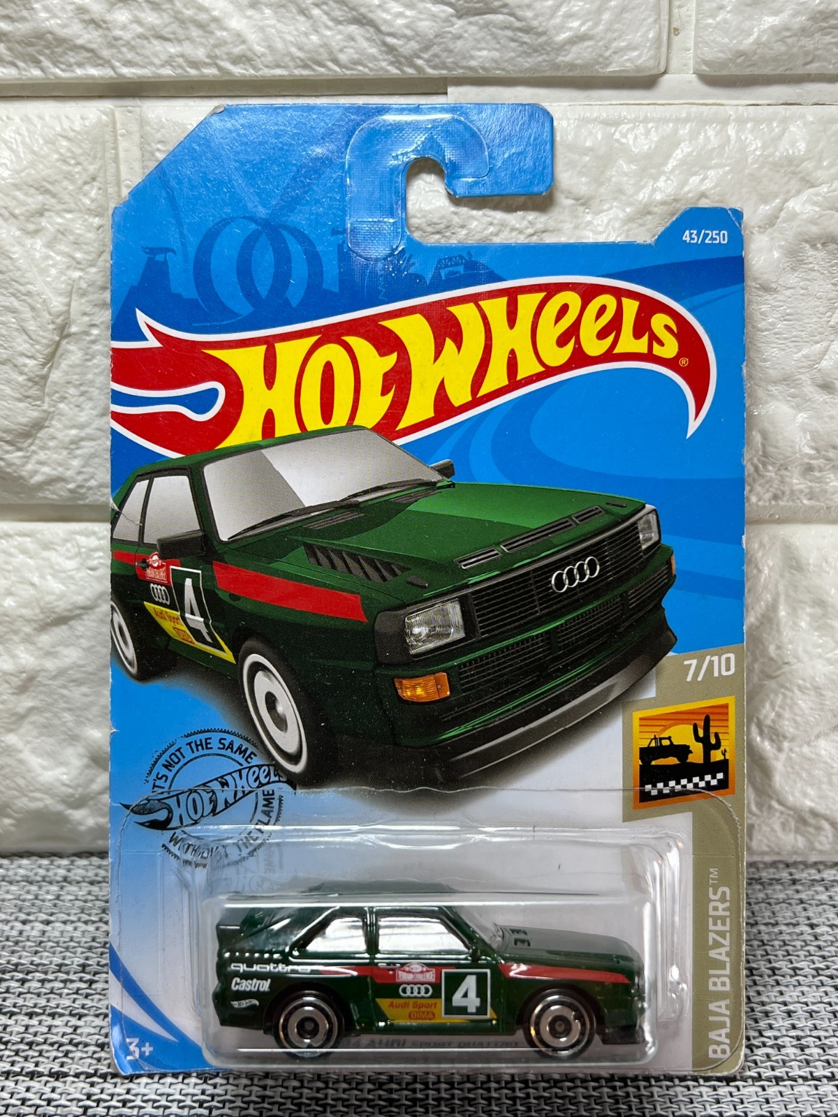 Hot Wheels Baja Blazers 7/10 ’84 Audi Sport Quattro 43/250 Green